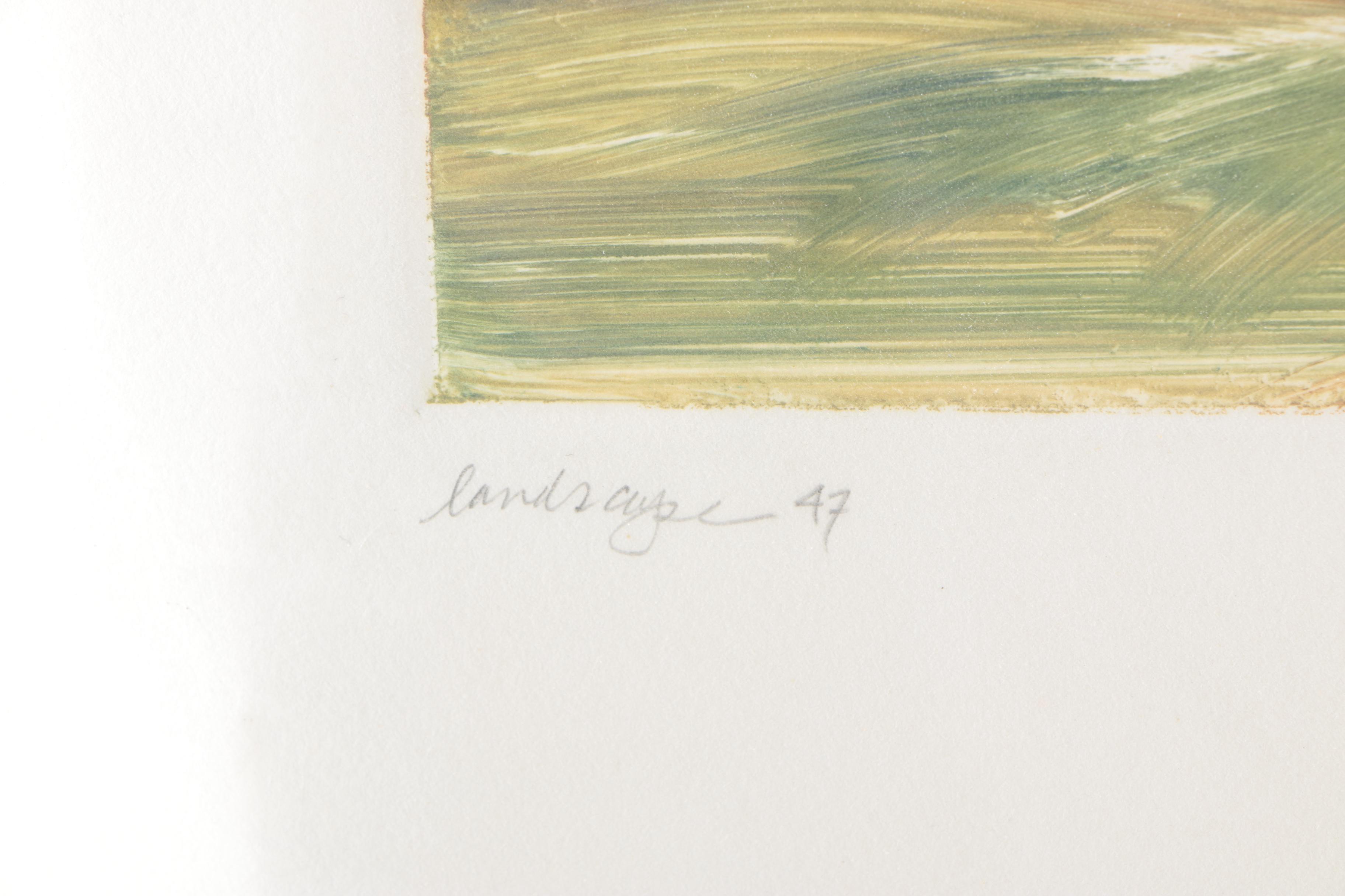 Margaret Vega Monoprint "Landscape 47"