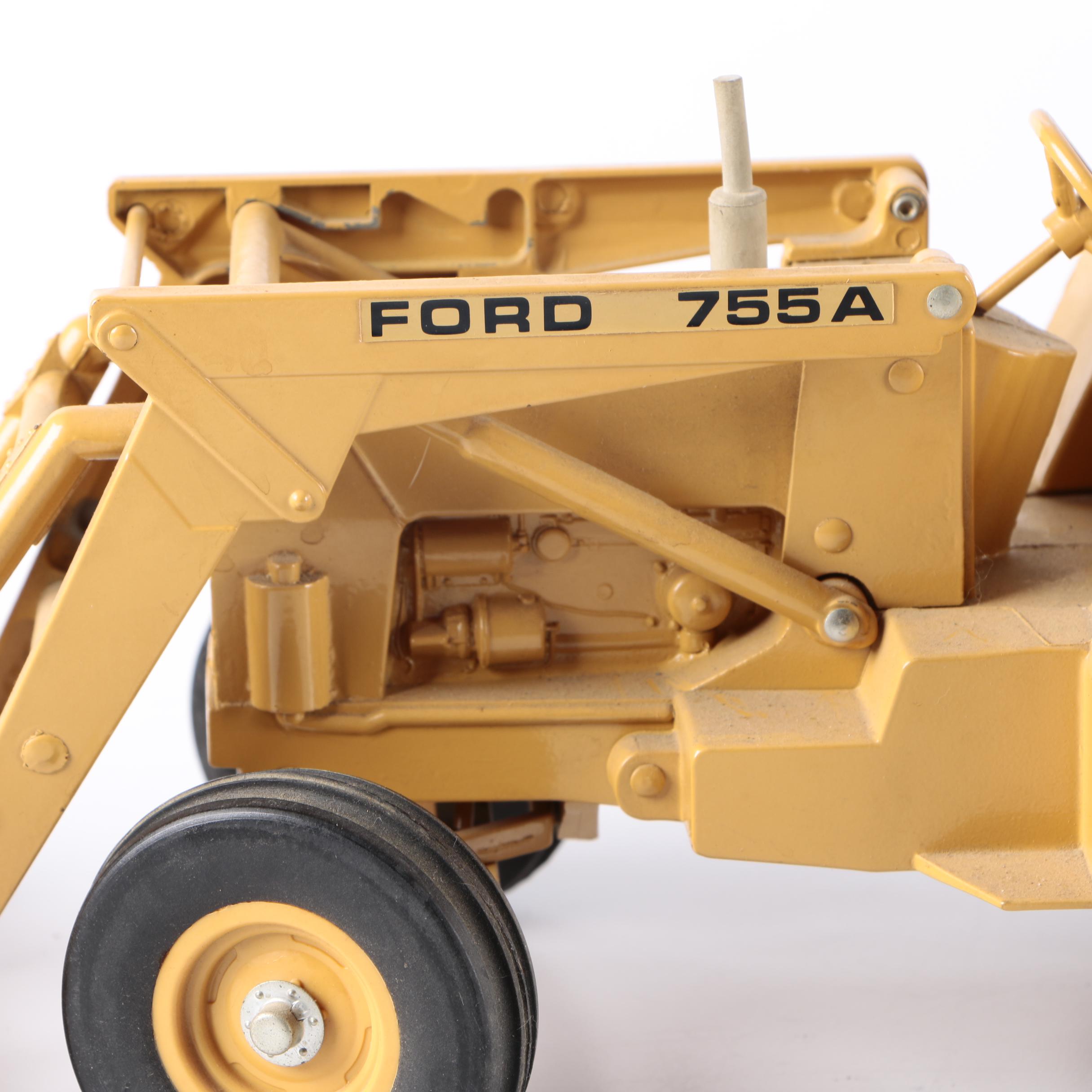 Vintage Ertl Ford 755A Backhoe Toy
