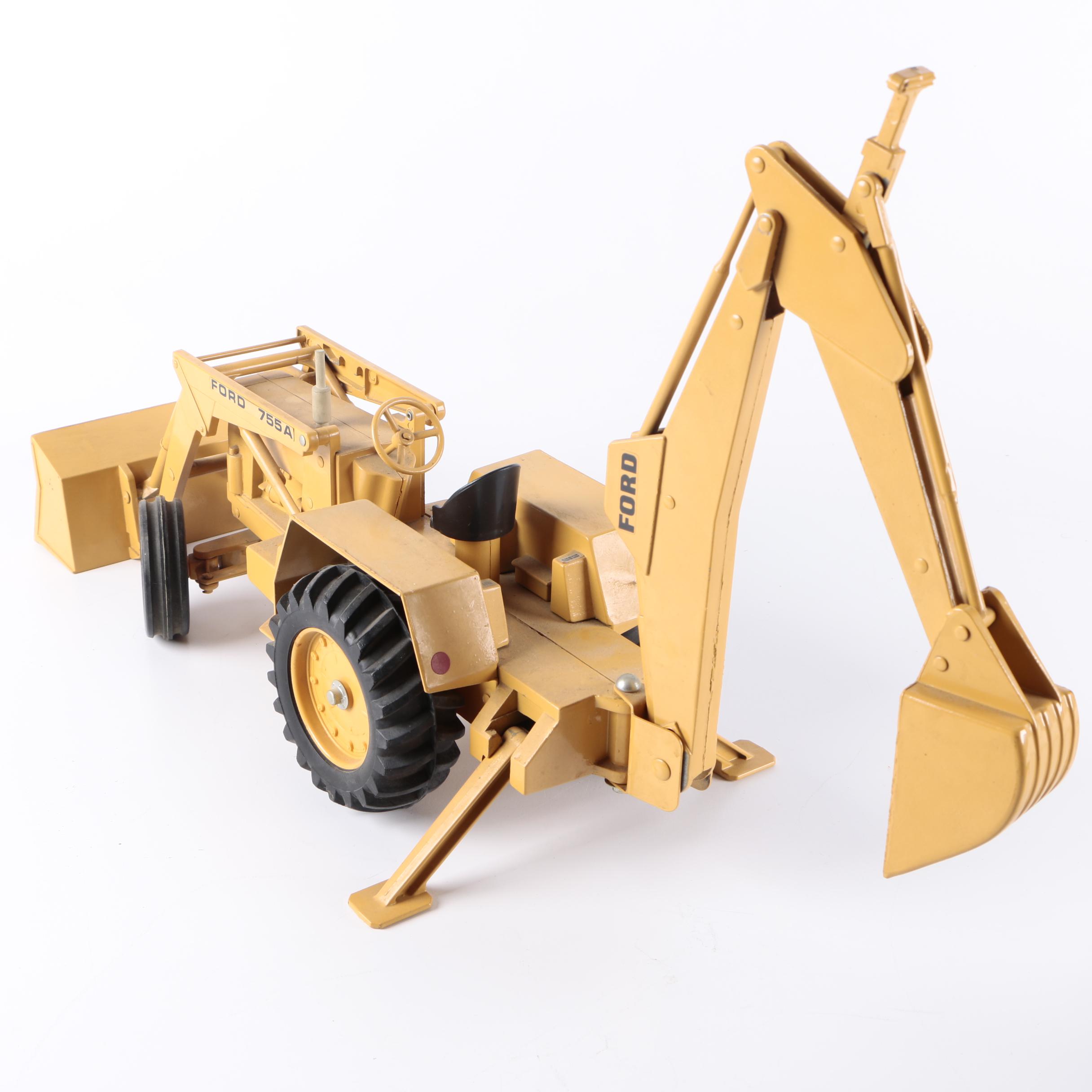 Vintage Ertl Ford 755A Backhoe Toy