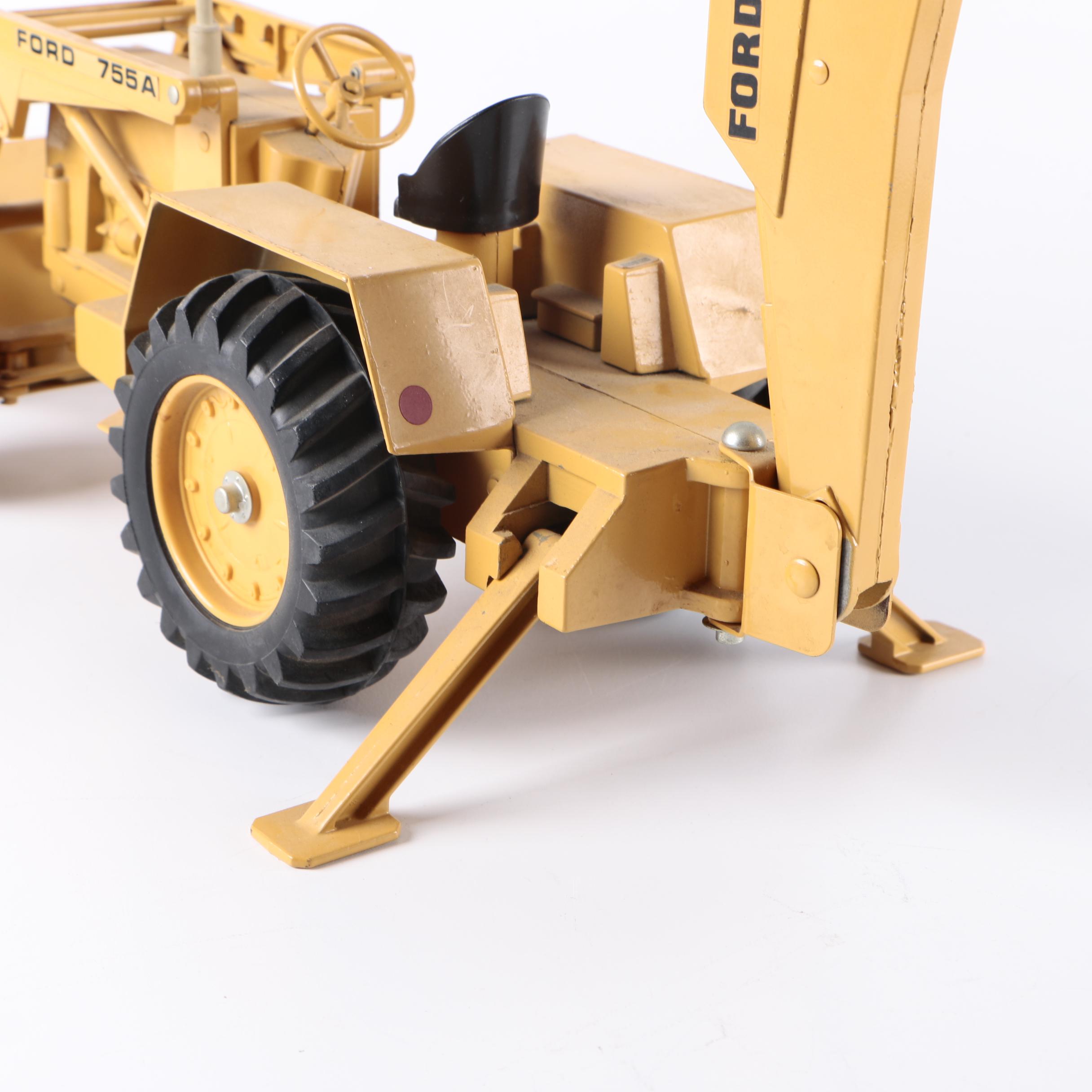Vintage Ertl Ford 755A Backhoe Toy
