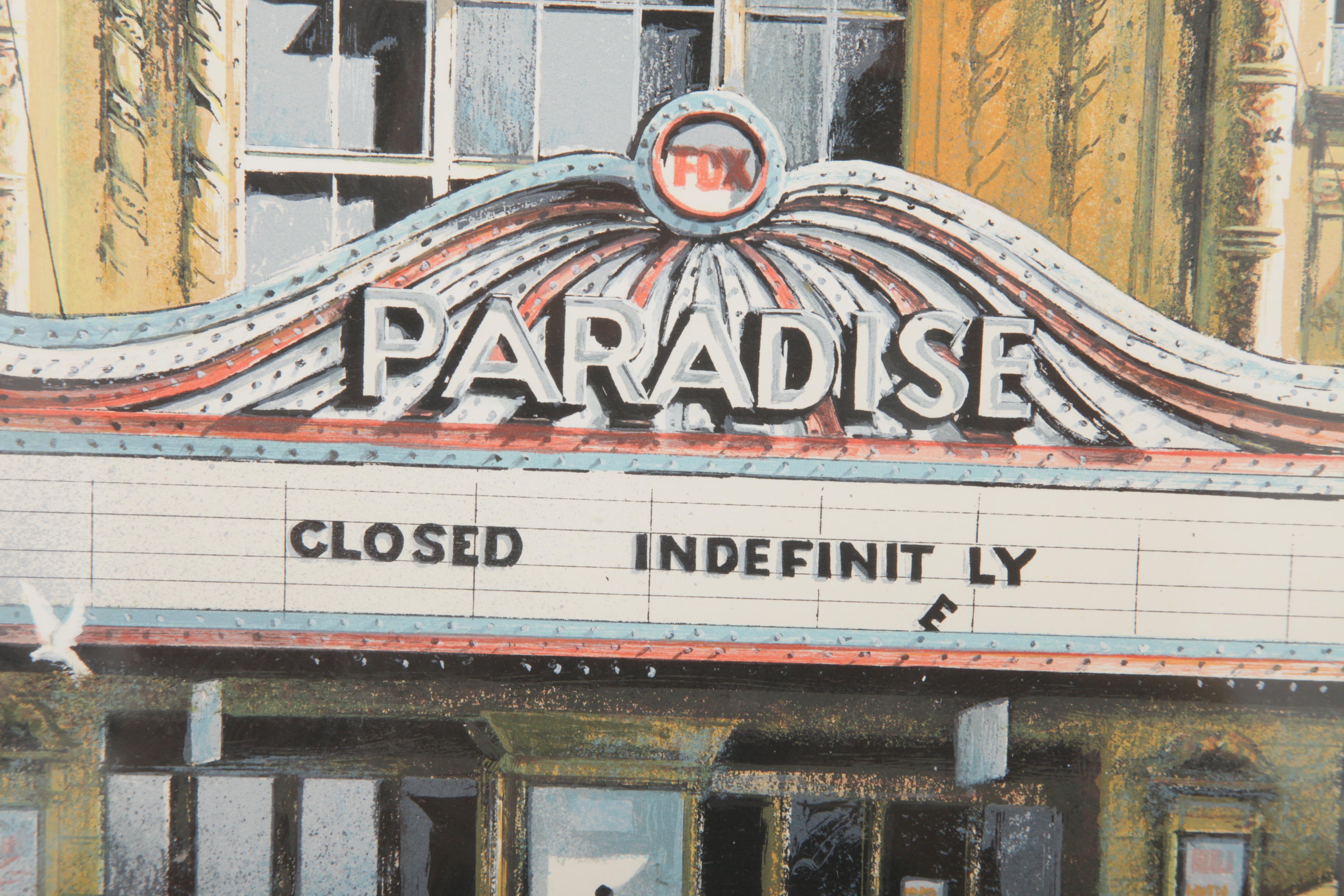 Robert W. Addison Limited Edition Serigraph on Paper "Paradise Theater"