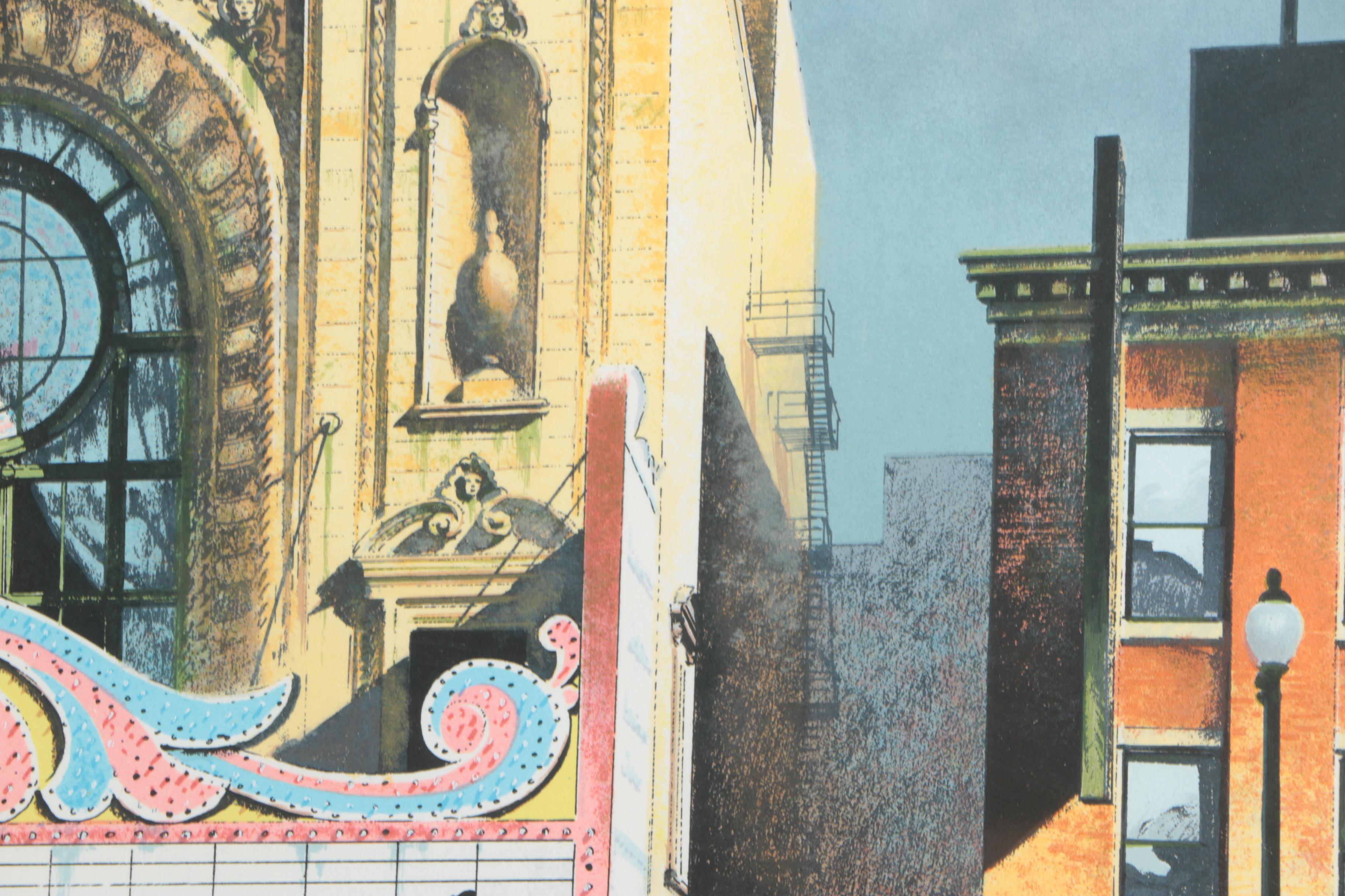 Robert M. Addison Limited Edition Serigraph on Paper "Orpheum Theatre"