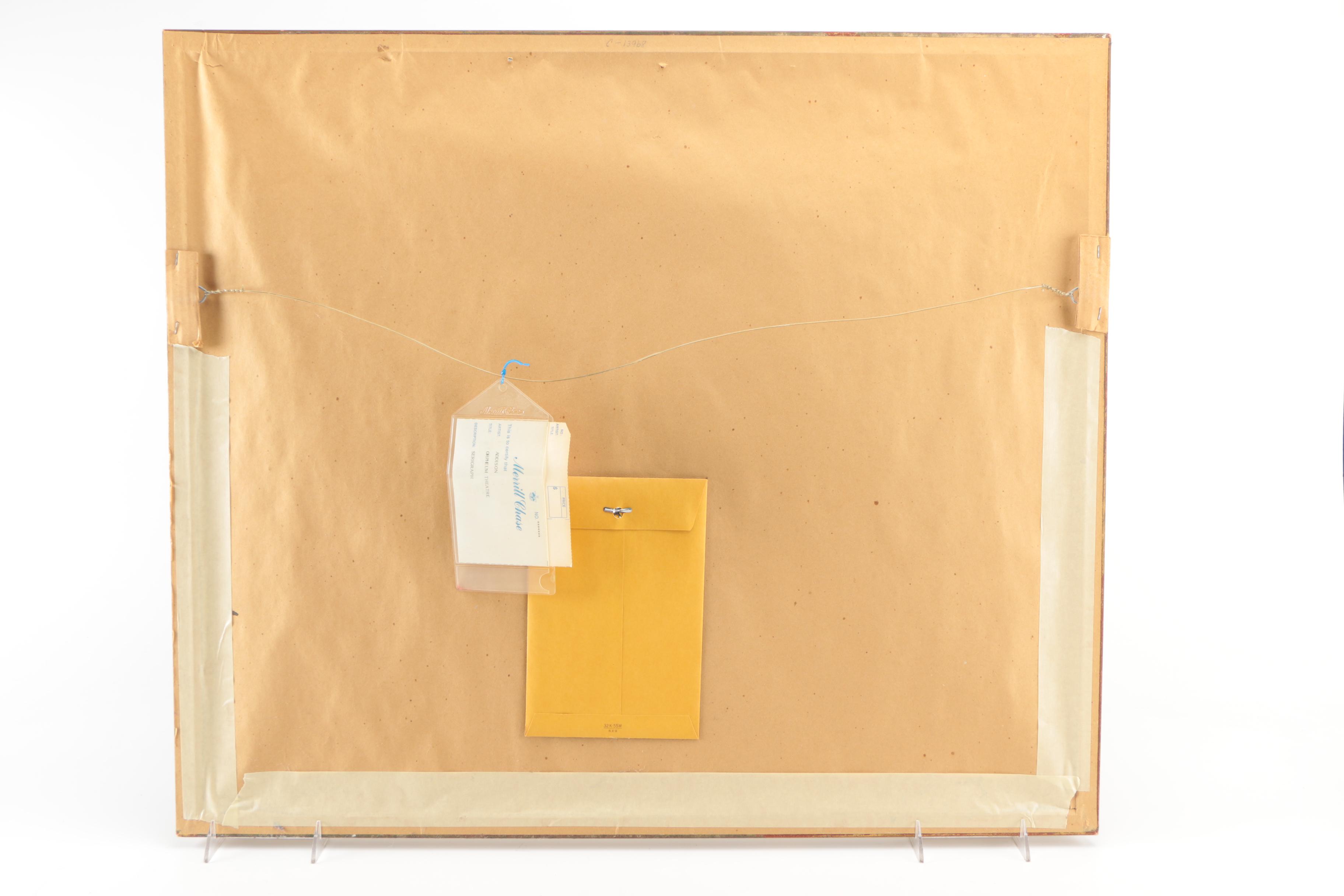 Robert M. Addison Limited Edition Serigraph on Paper "Orpheum Theatre"