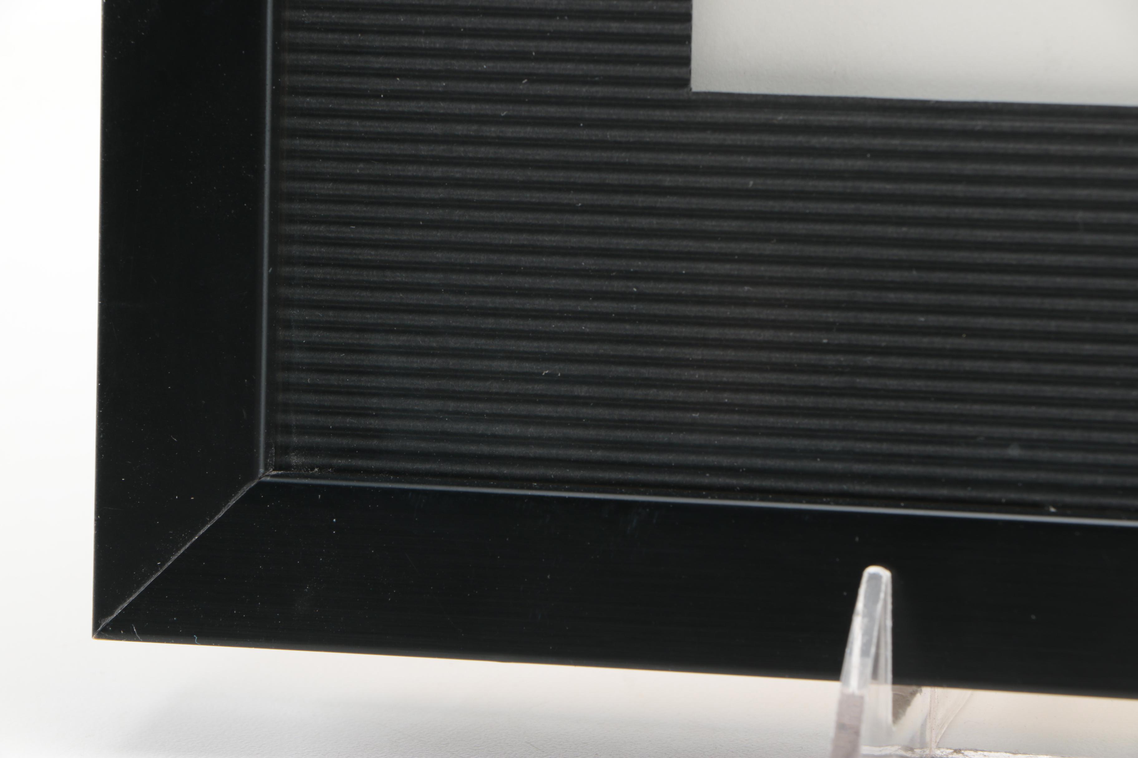 Signed Stencil Cut Portrait of a Woman