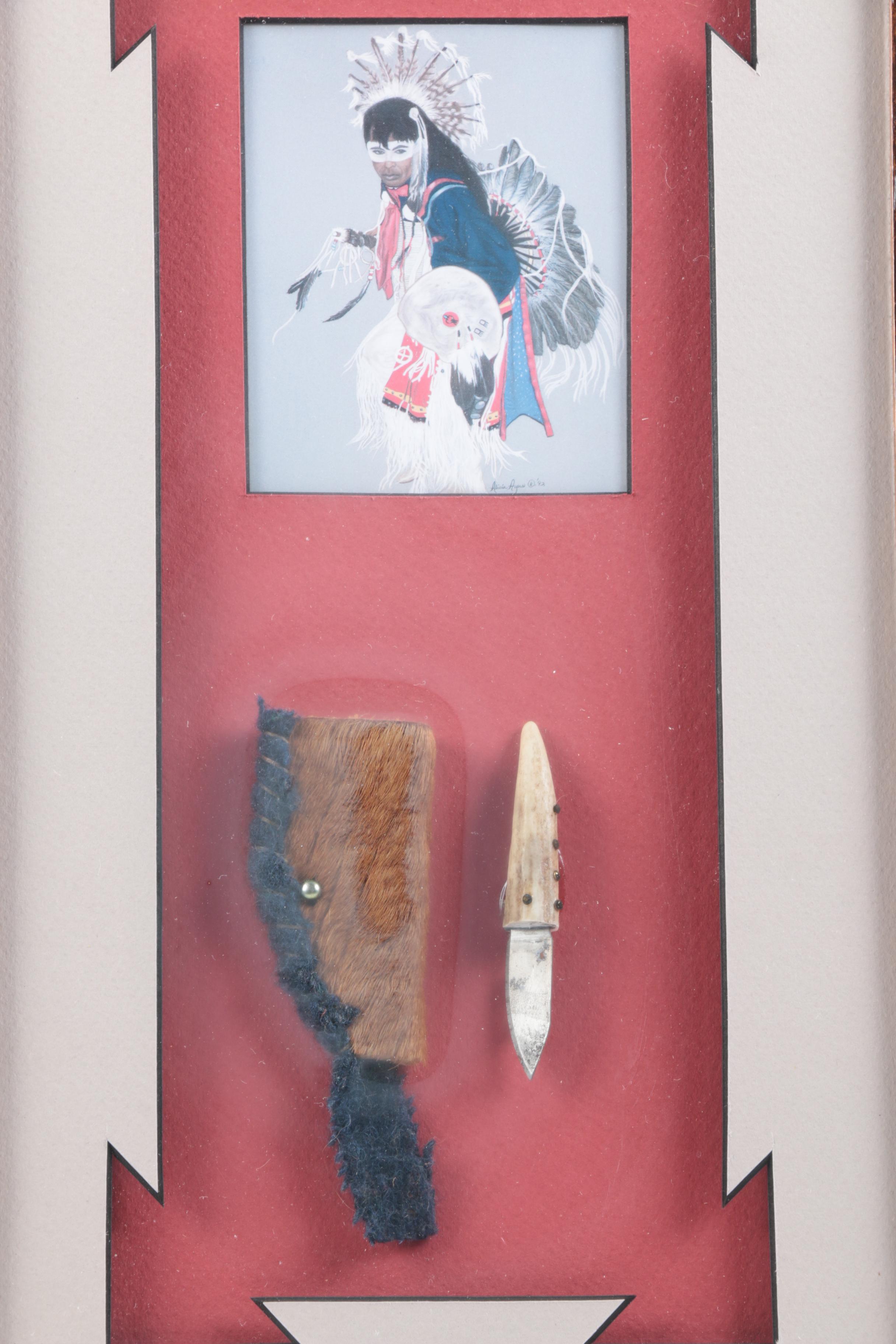 Offset Lithograph after Alicia Ayers with Artifacts