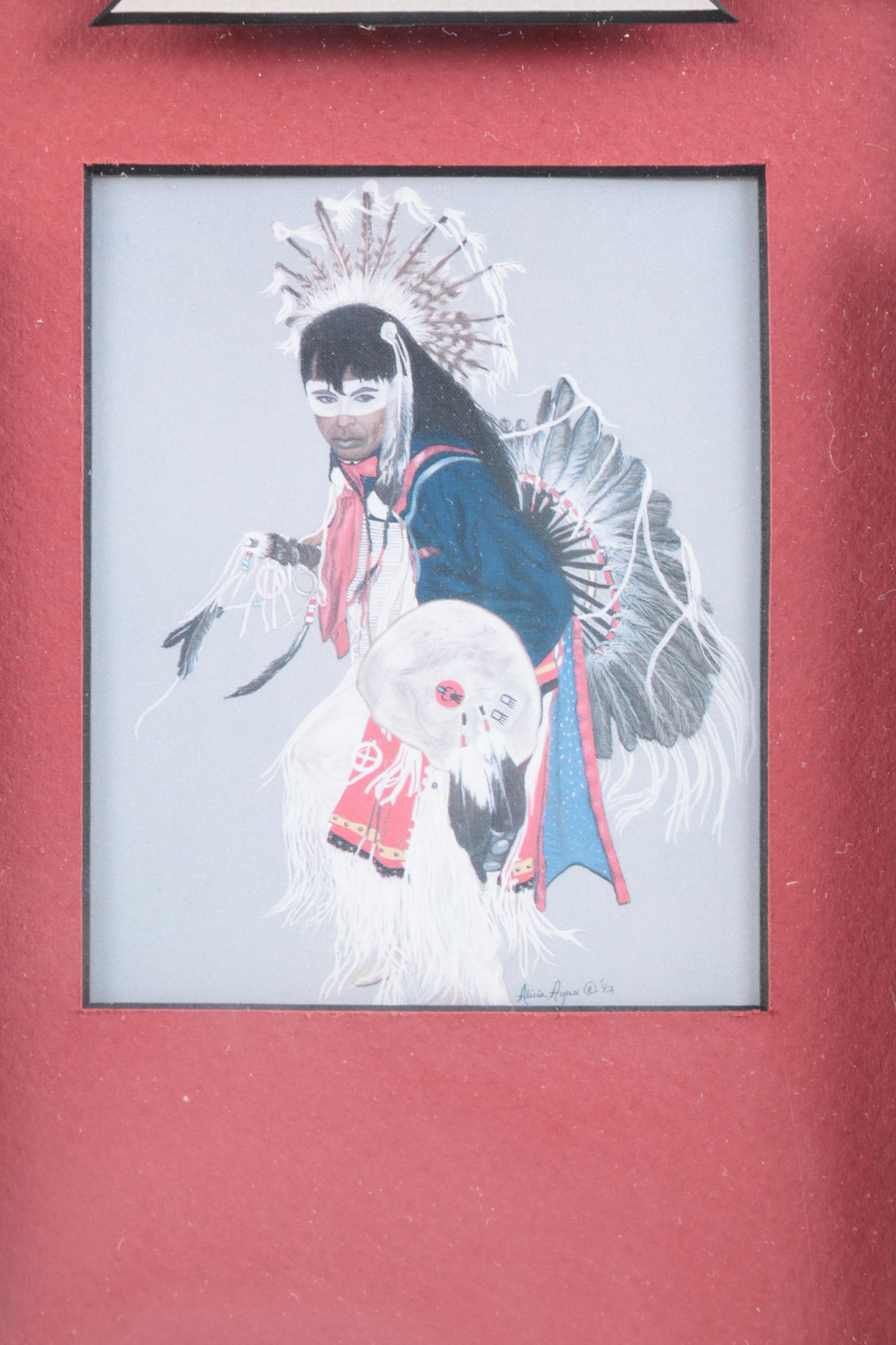 Offset Lithograph after Alicia Ayers with Artifacts