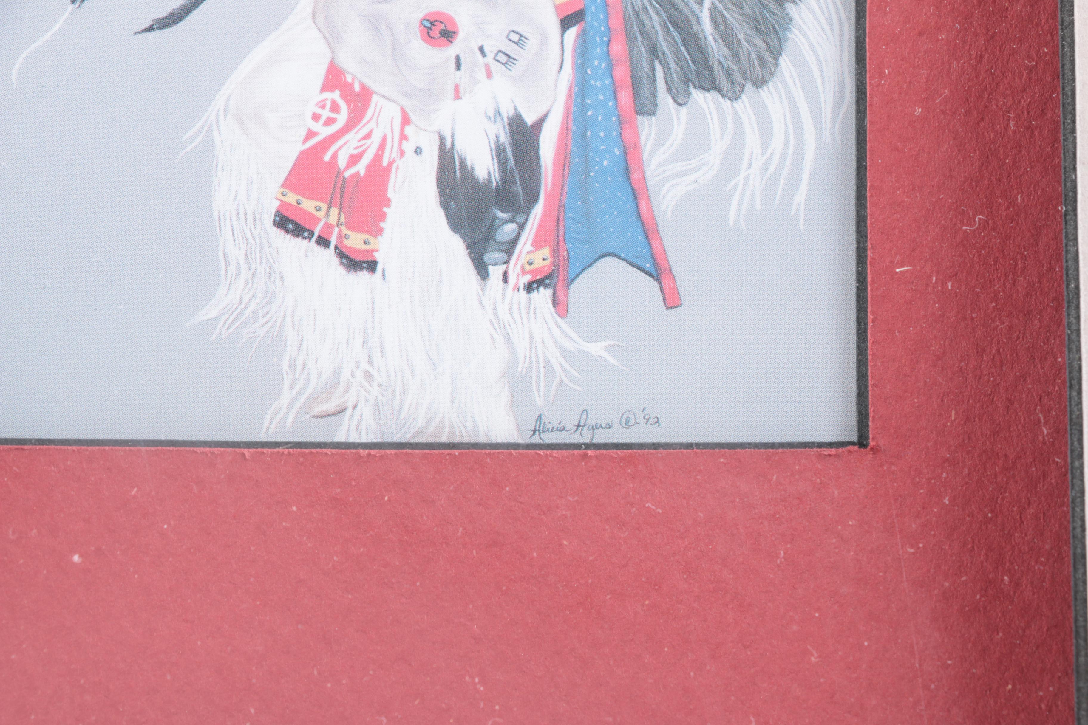 Offset Lithograph after Alicia Ayers with Artifacts