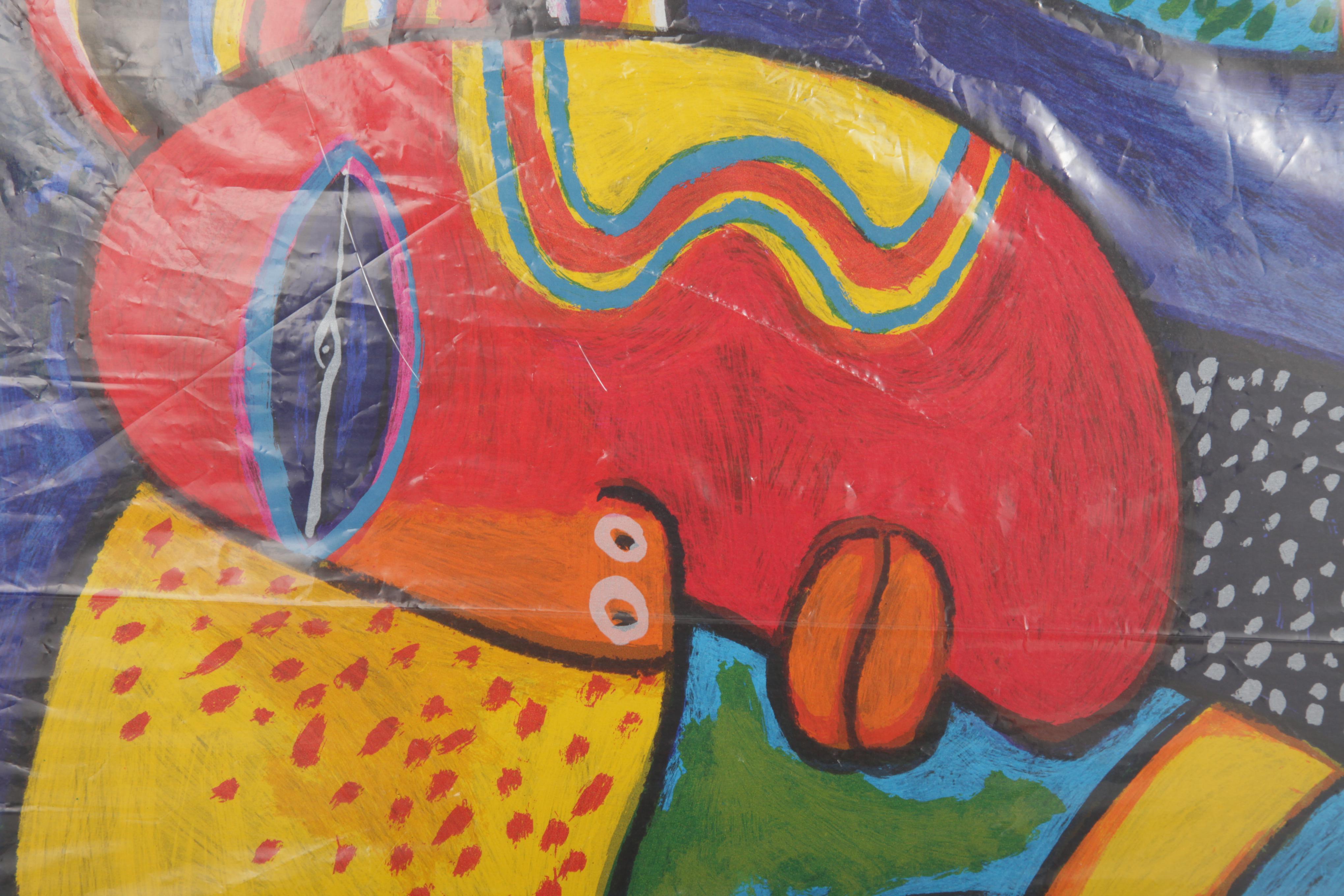 Clemens Briels Limited Edition Serigraph "Les Isles Flottants des Caribbean"