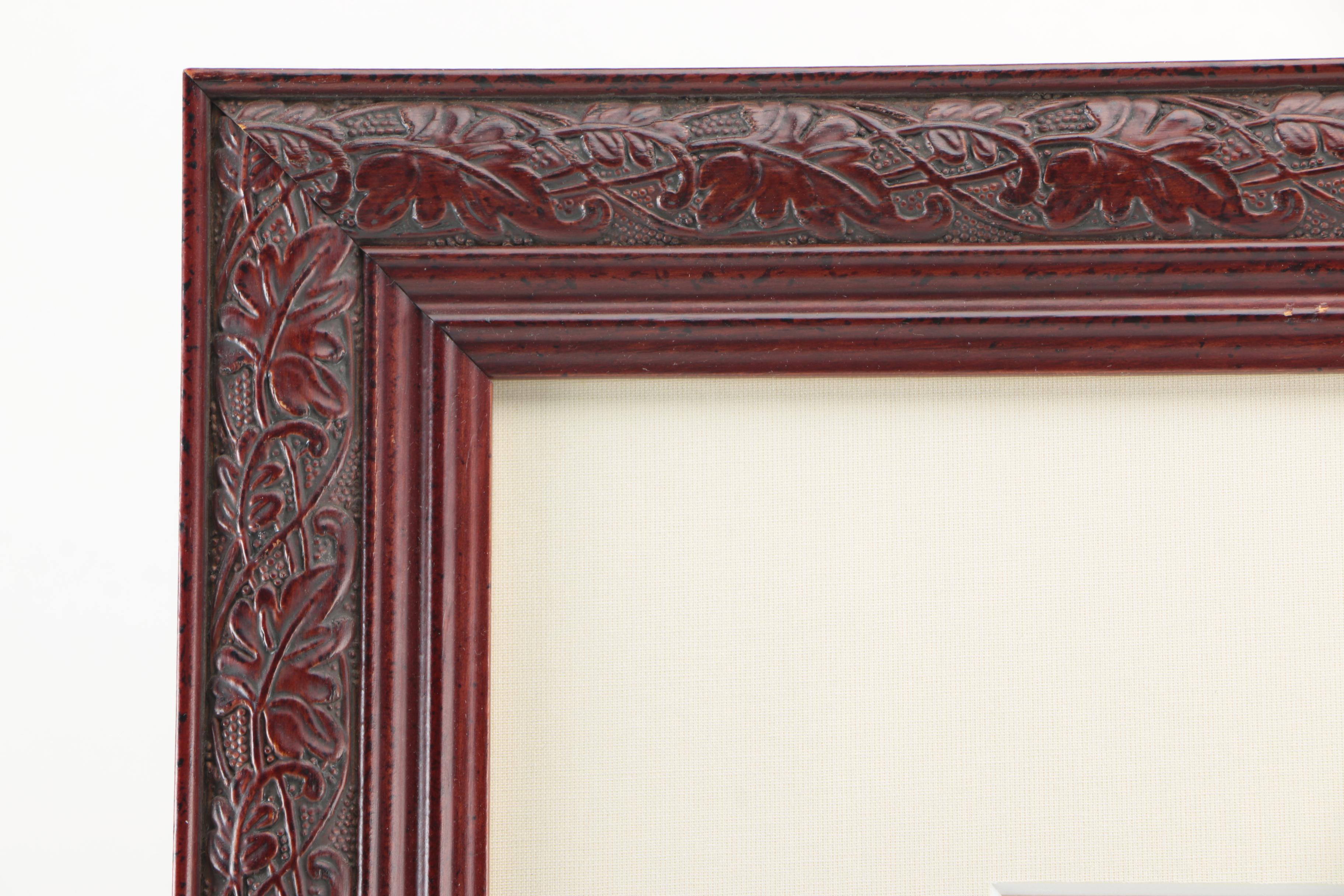 Henry Detouche Stone Lithograph "Dans Les Ronces"