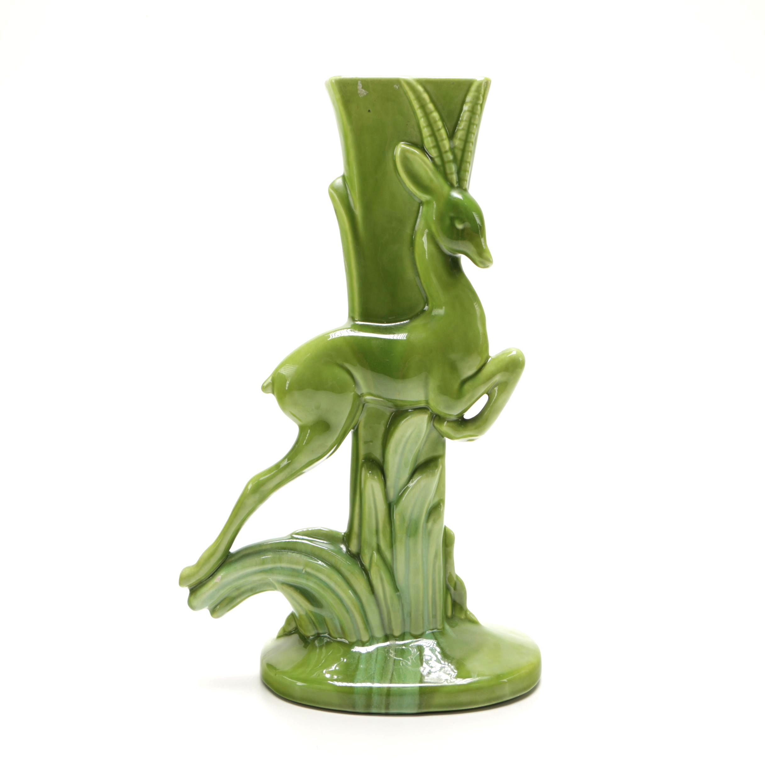 Royal Haeger Ceramic Antelope Vase