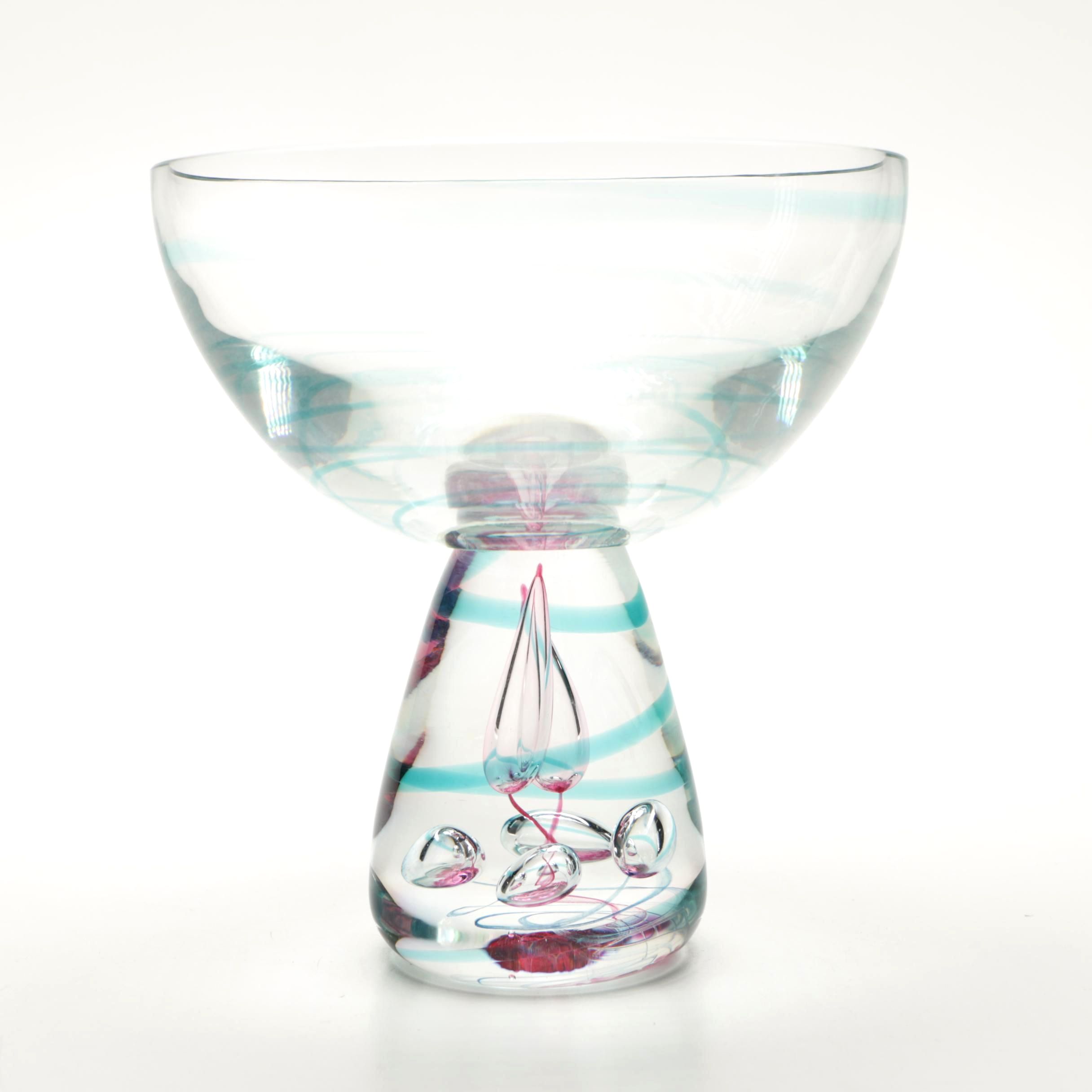 Caithness Glass "Gyration" Footed Bowl