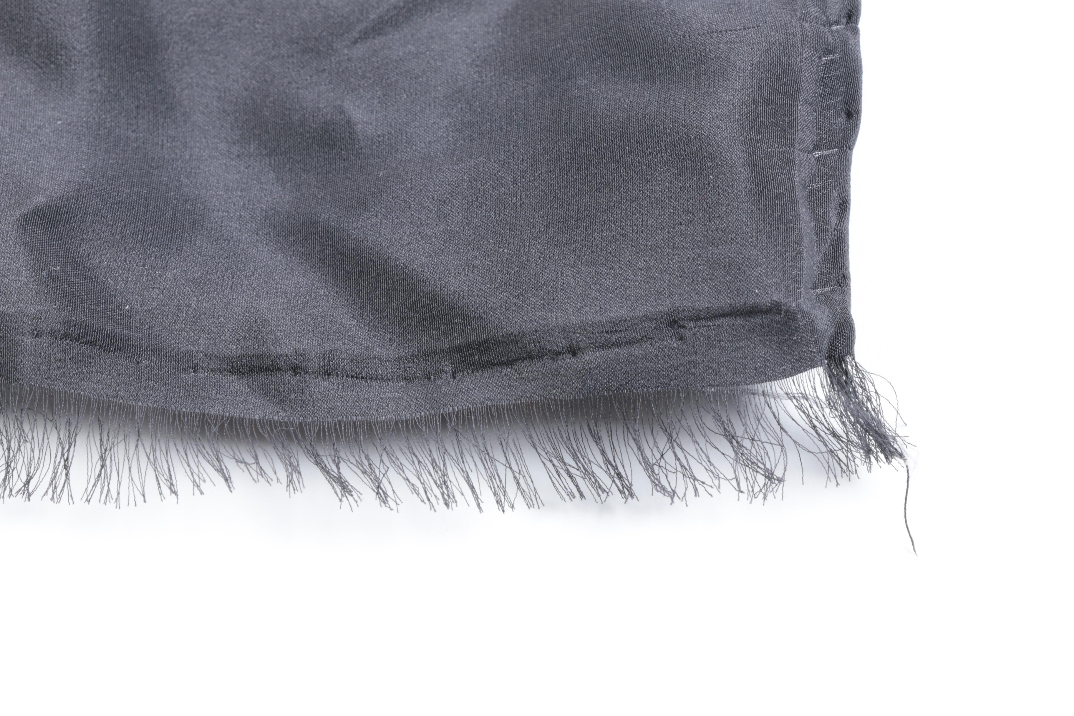 Vintage Erté Art Deco "Top Hats" Fashion Silk Scarf