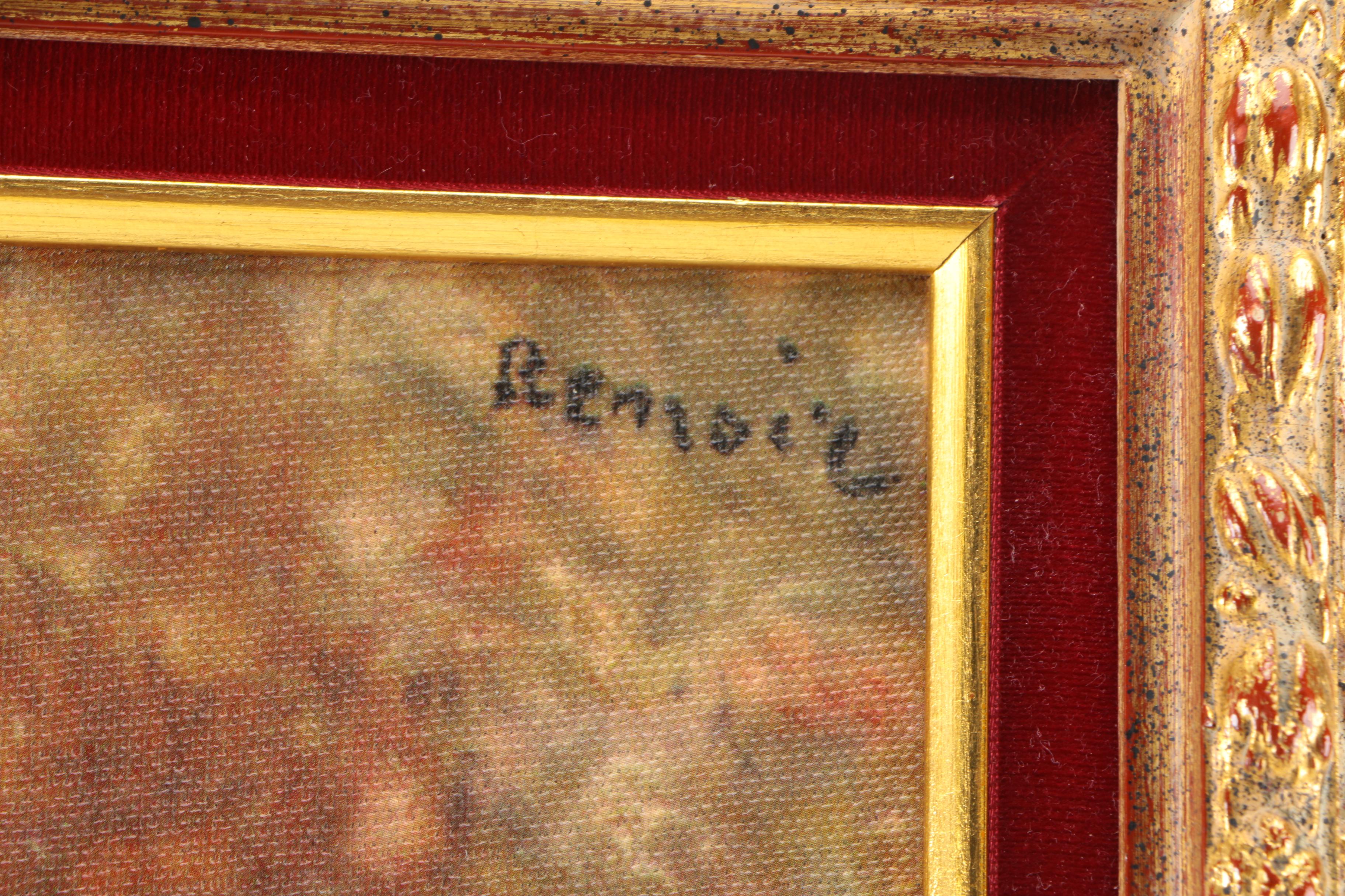 Offset Lithograph After Pierre-Auguste Renoir's Painting "Portrait of Mademoiselle Irene Cahen d'Anvers"