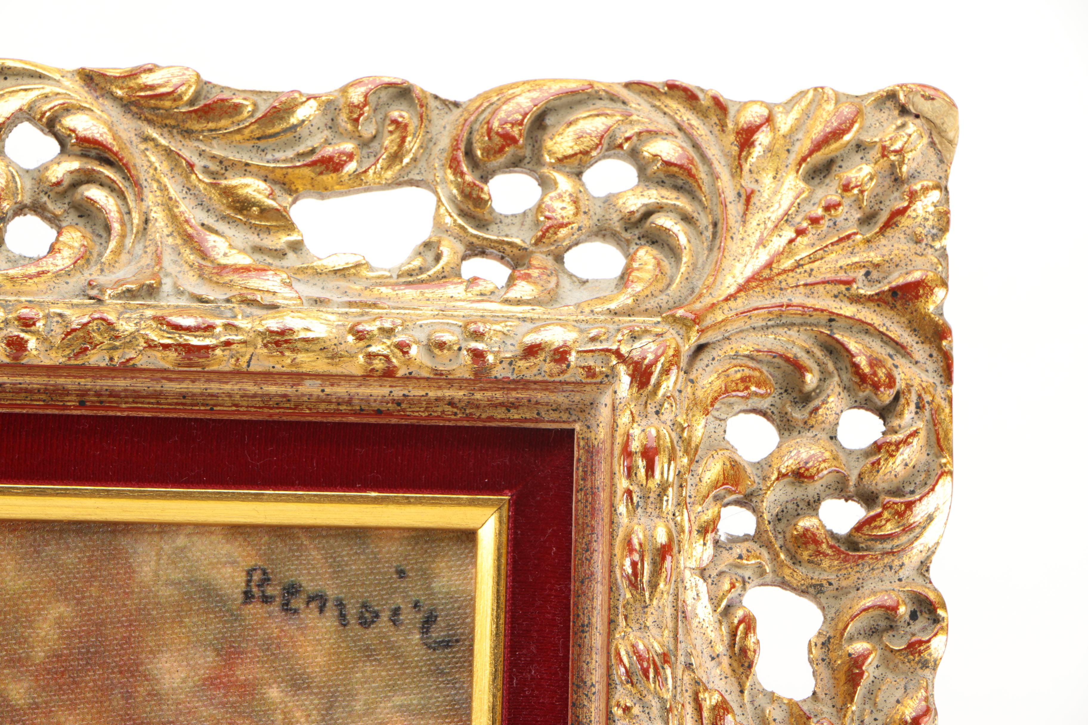 Offset Lithograph After Pierre-Auguste Renoir's Painting "Portrait of Mademoiselle Irene Cahen d'Anvers"