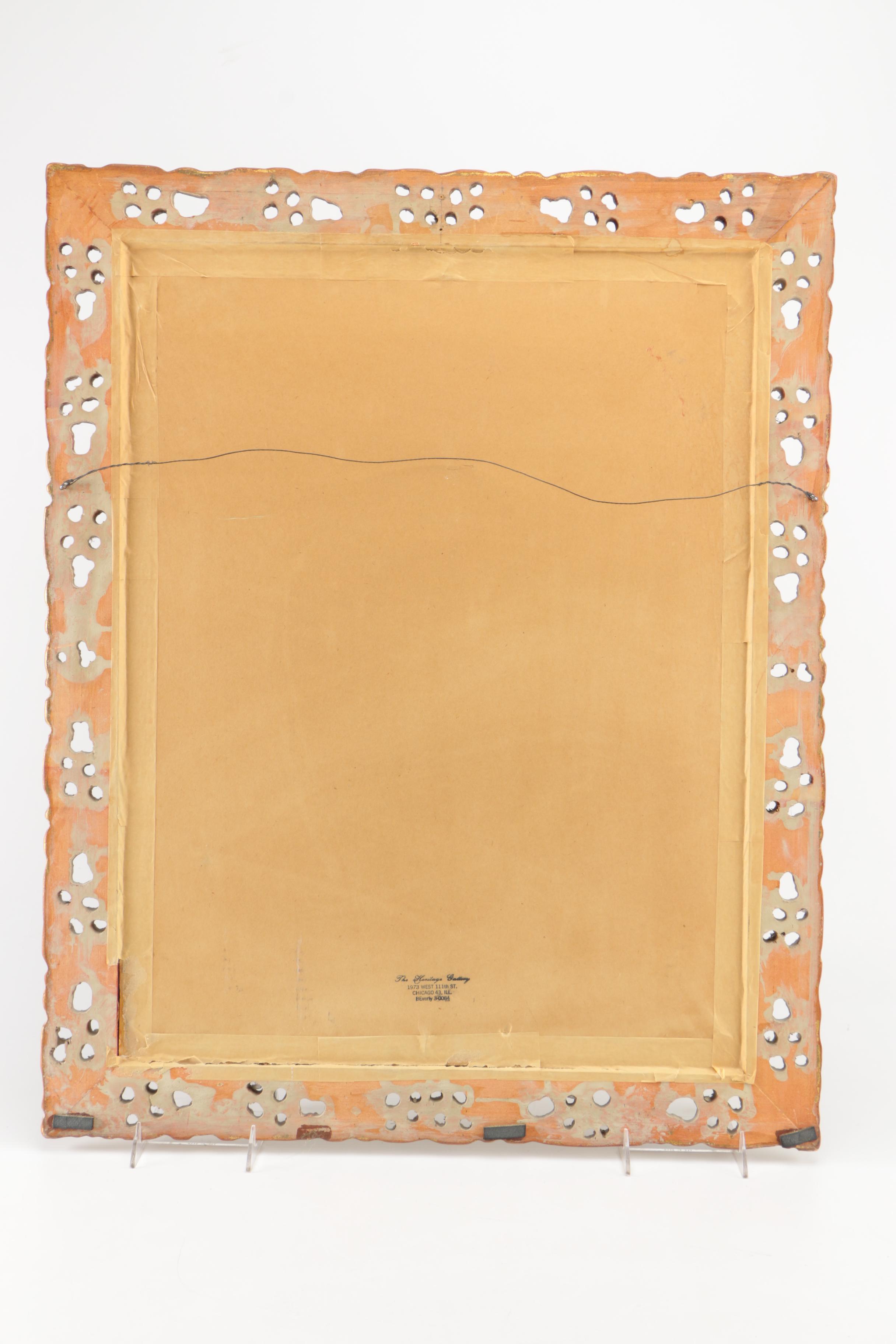 Offset Lithograph After Pierre-Auguste Renoir's Painting "Portrait of Mademoiselle Irene Cahen d'Anvers"