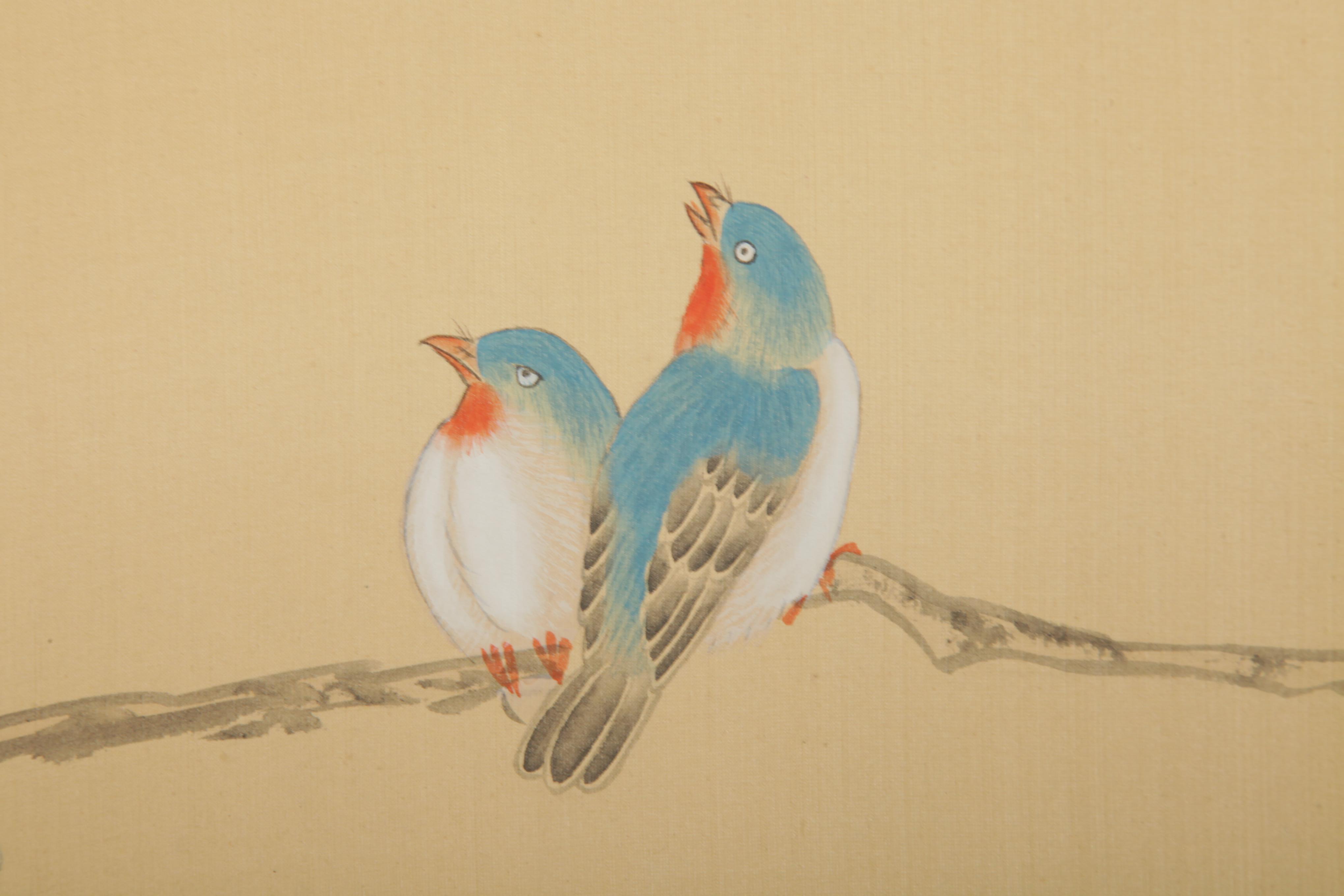 Chinese Hand-Painted Folding Screen