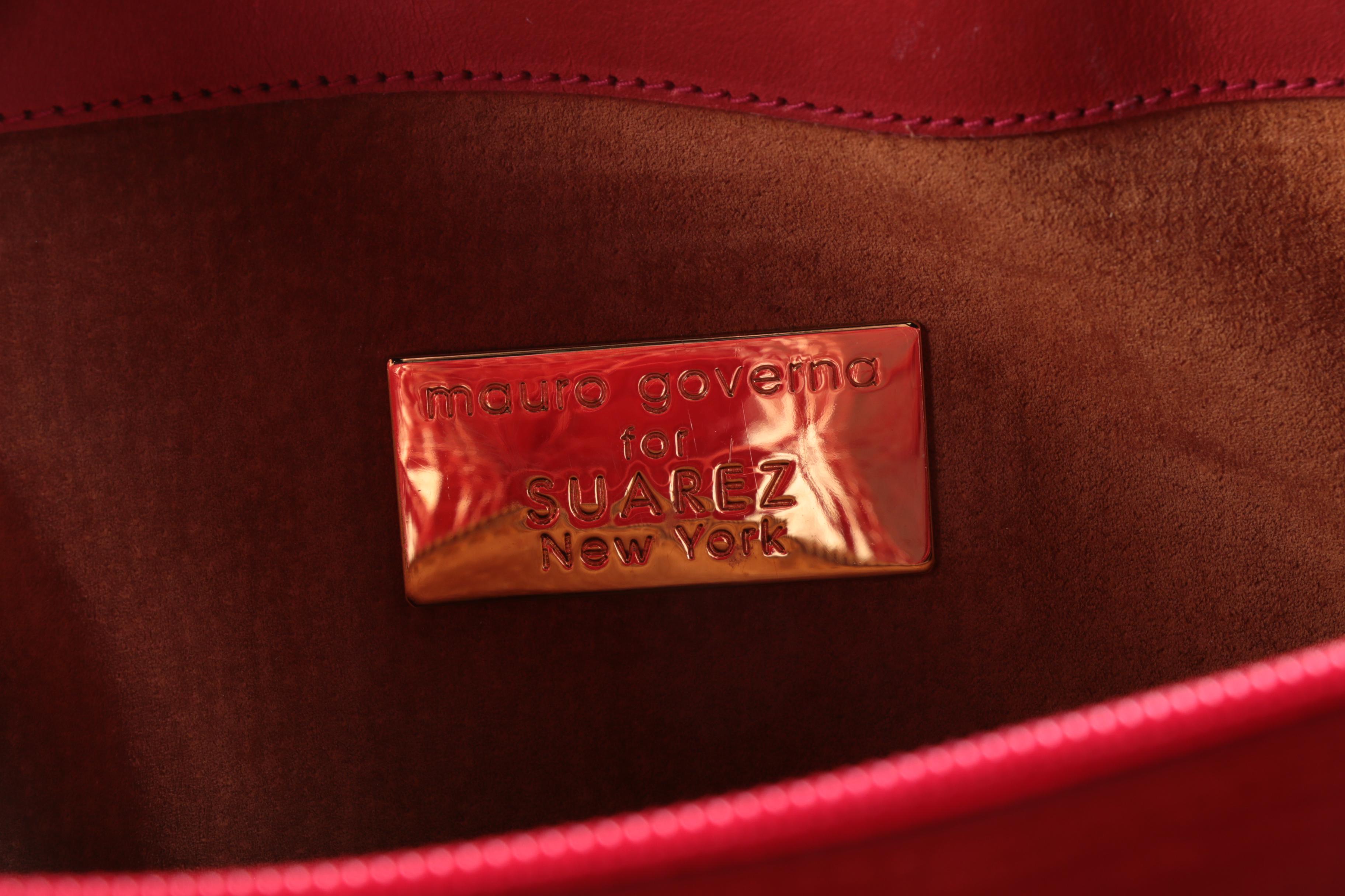 Red Alligator Handbag by Mauro Governa for Suarez