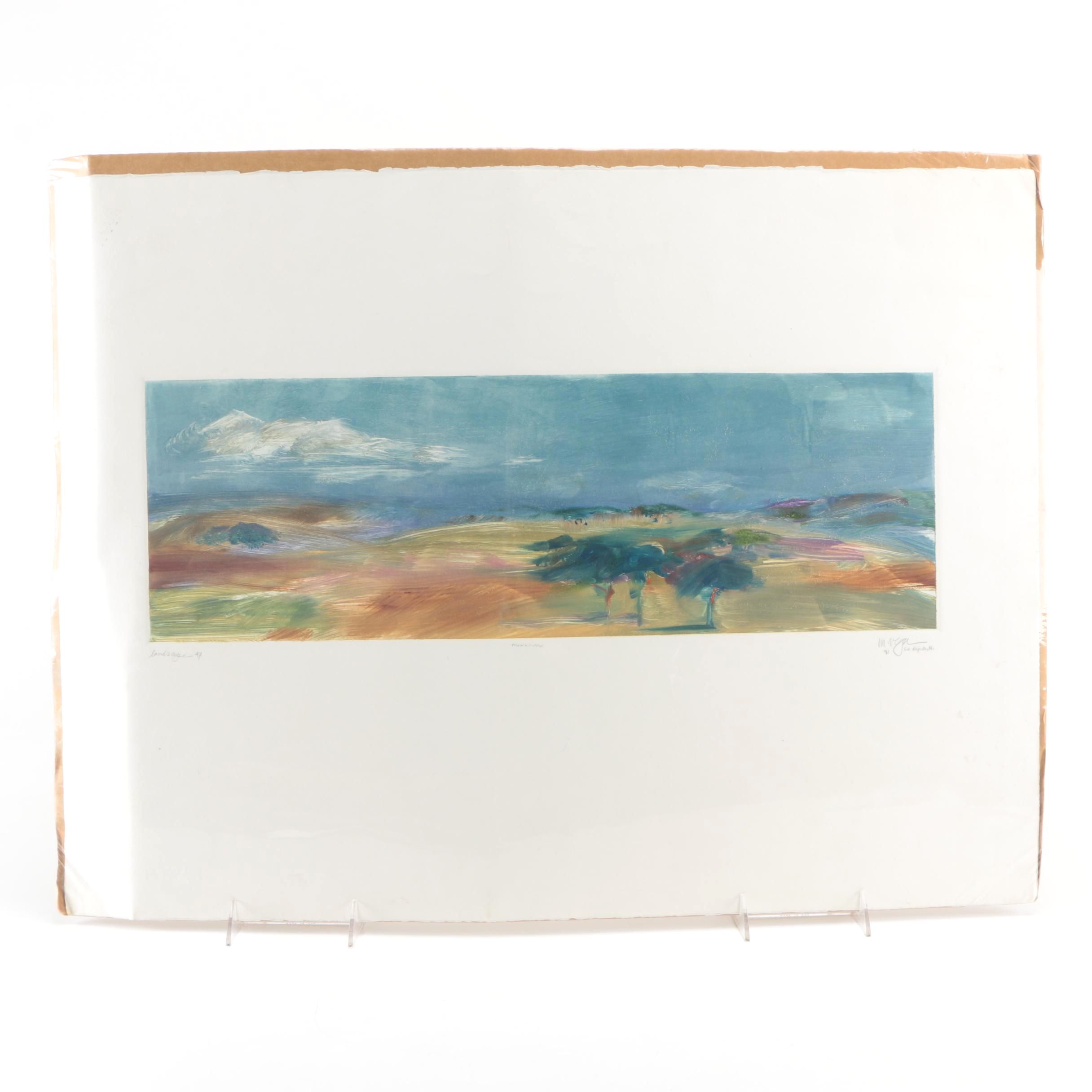 Margaret Vega Monoprint "Landscape 47"