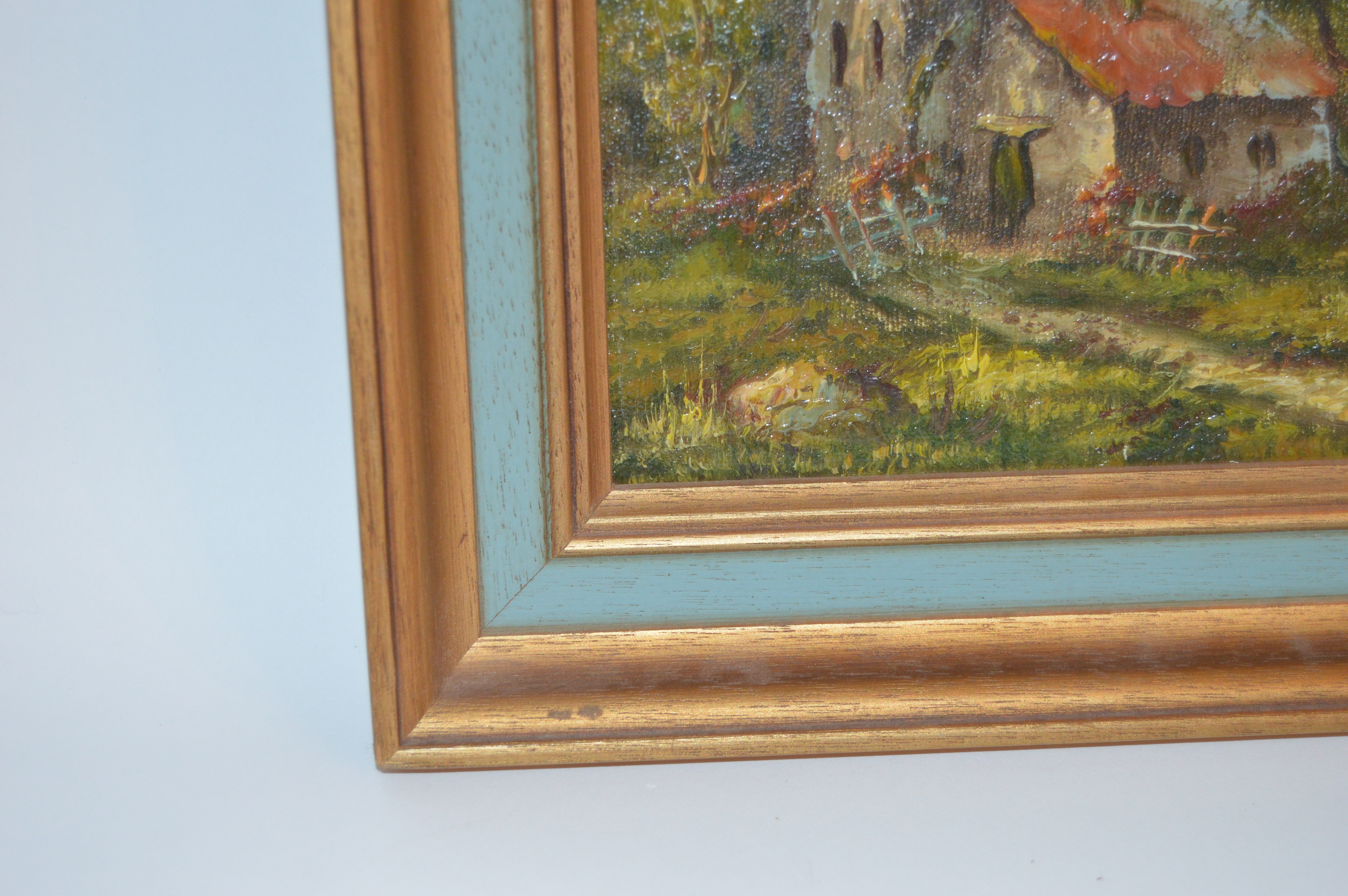 Pair of Vintage Landscape Oil Paintings by Cafieri