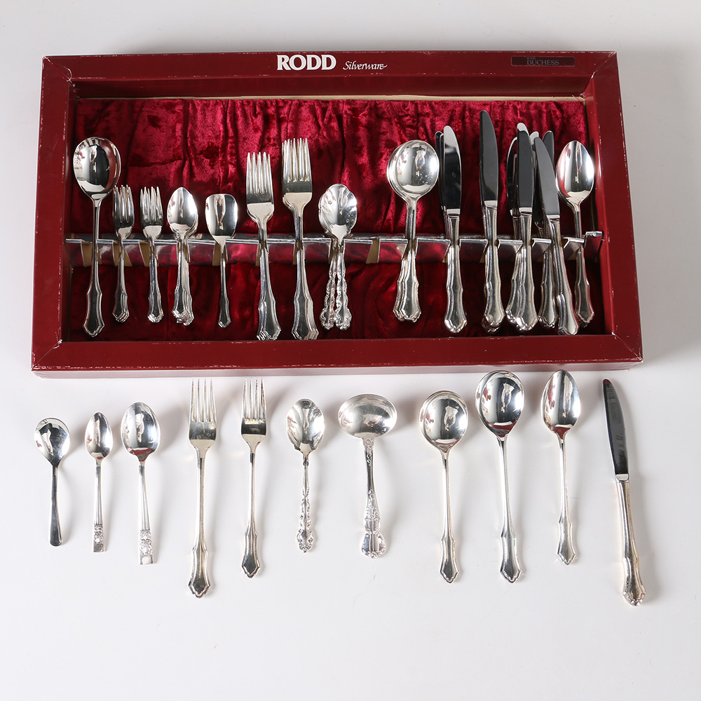 Mytton Rodd "Duchess" and Other Silver Plate Flatware