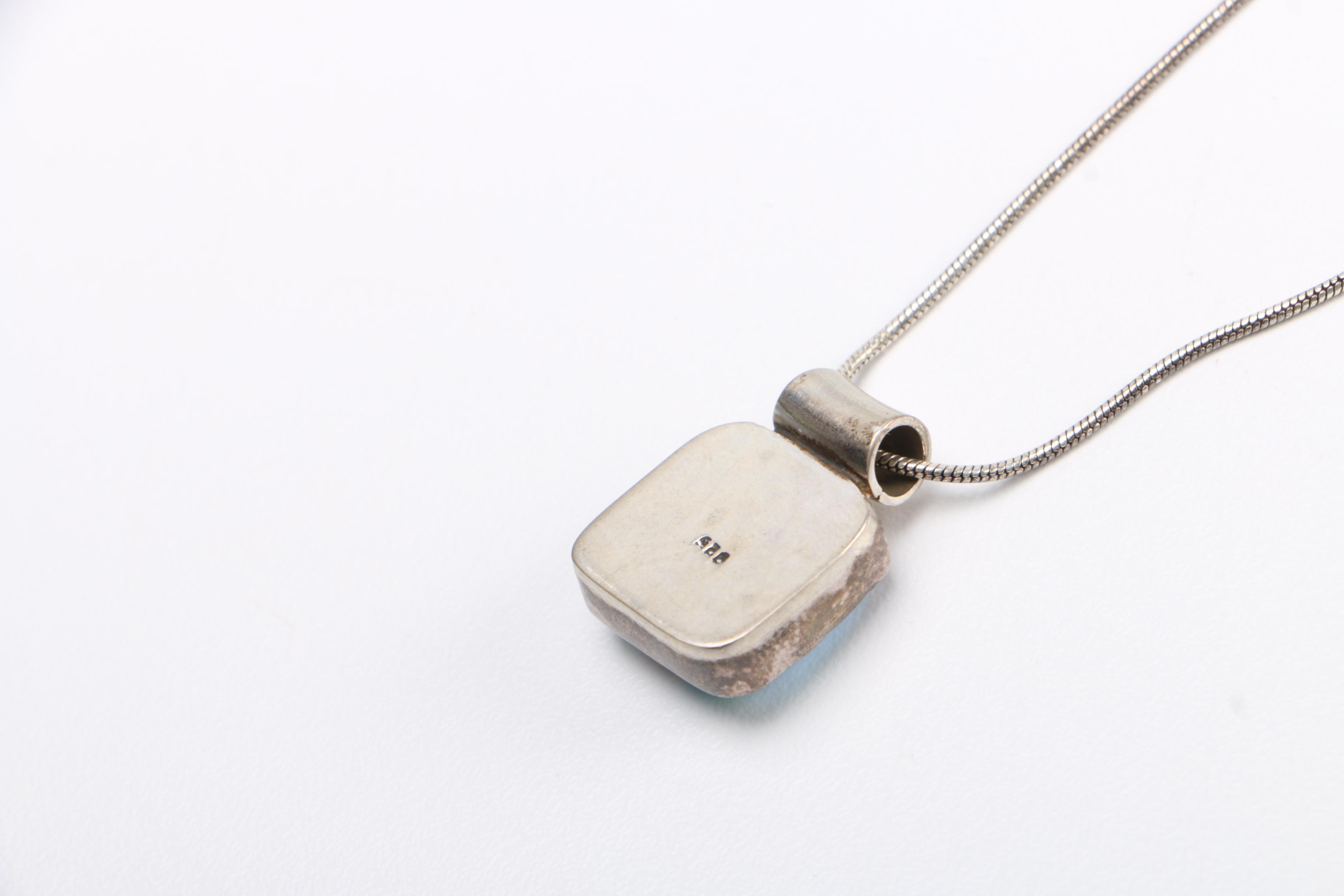 Sterling Silver and Stone Necklaces and Ring