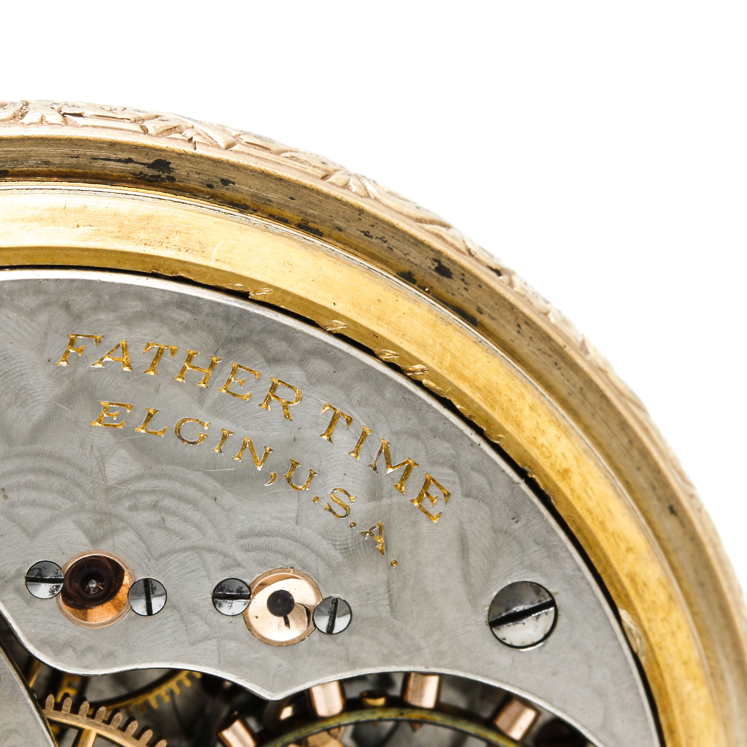 Vintage Elgin Open Face Pocket Watch