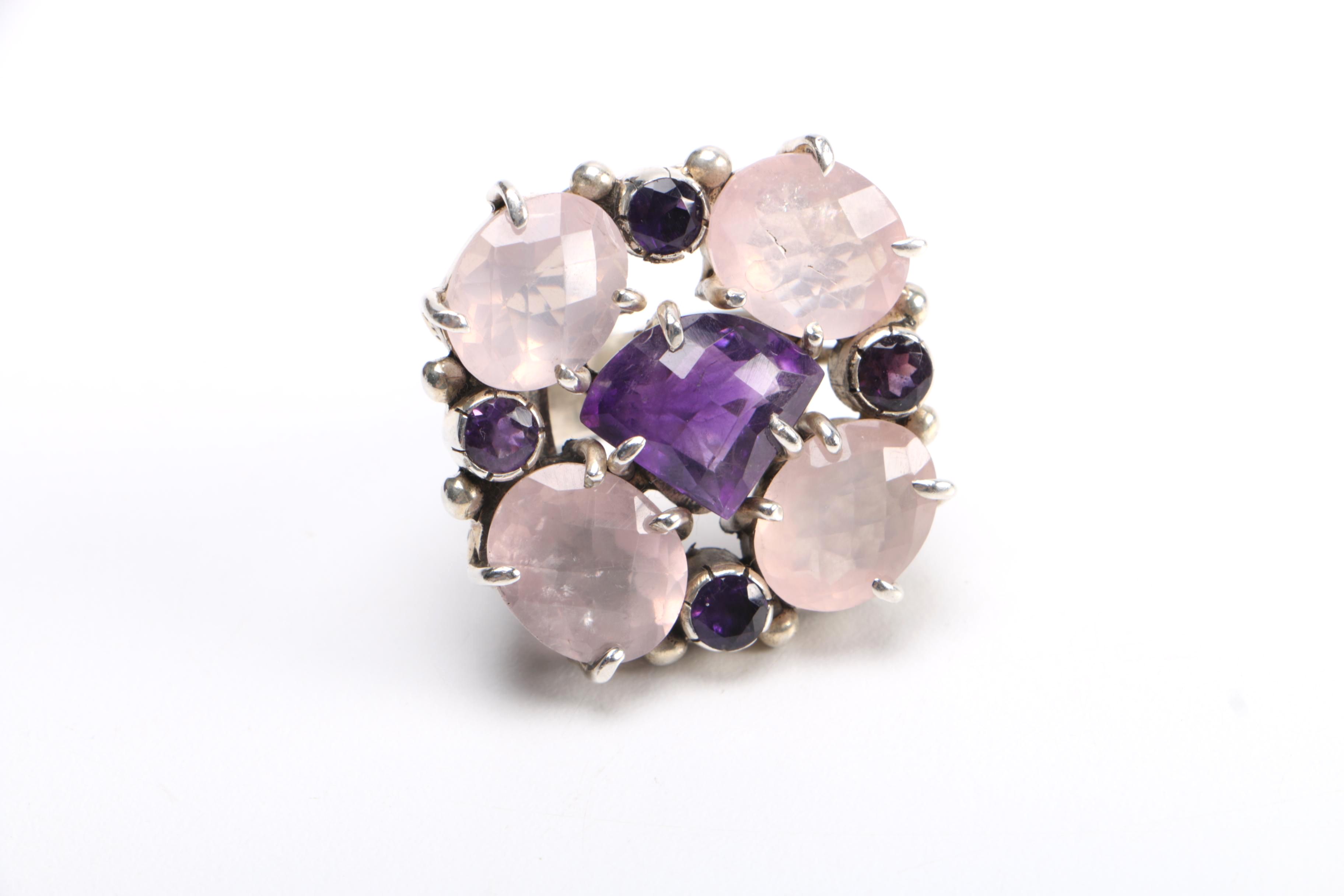 Sterling Silver and Stone Necklaces and Ring