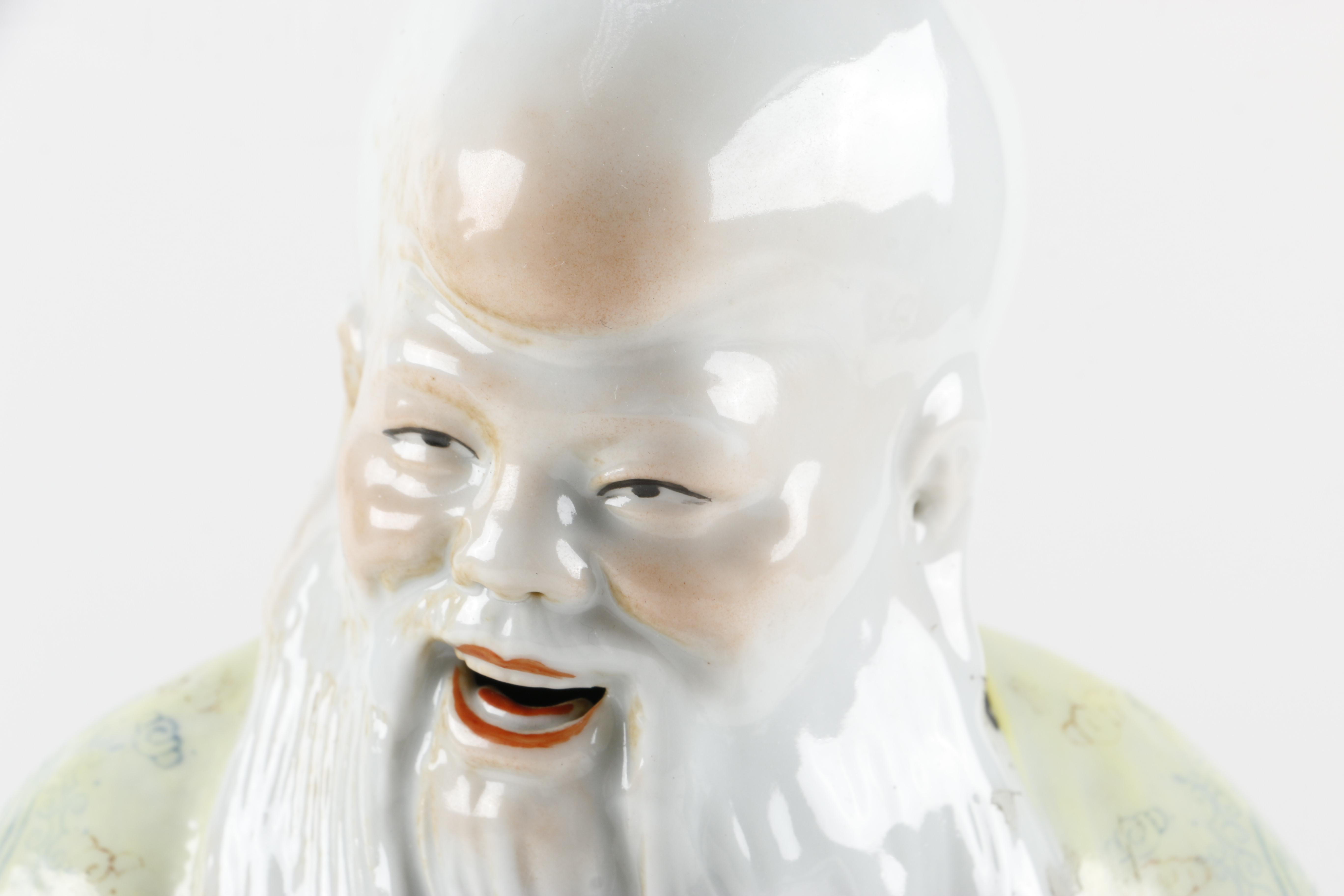 Daoist God of Longevity Figurine