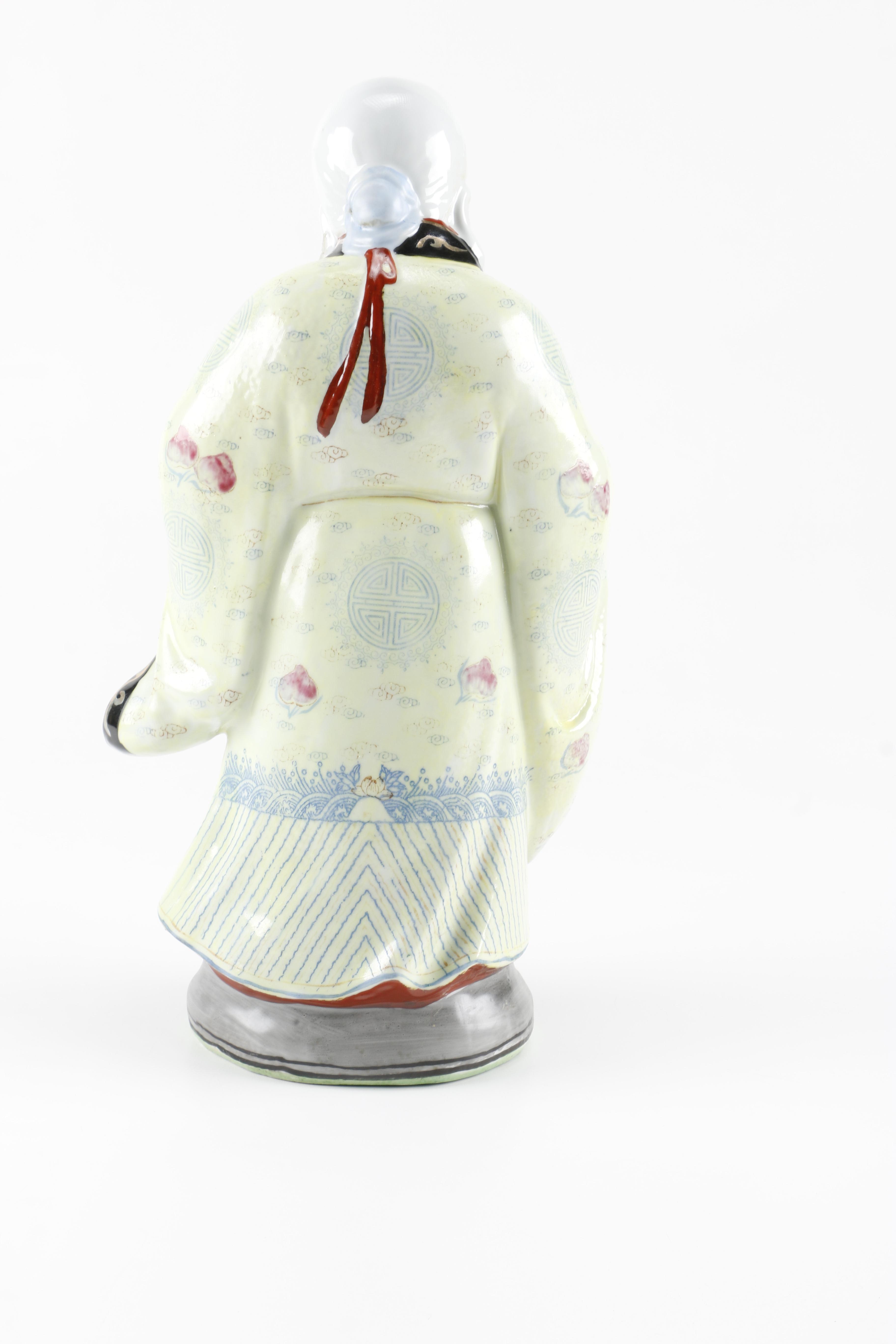 Daoist God of Longevity Figurine