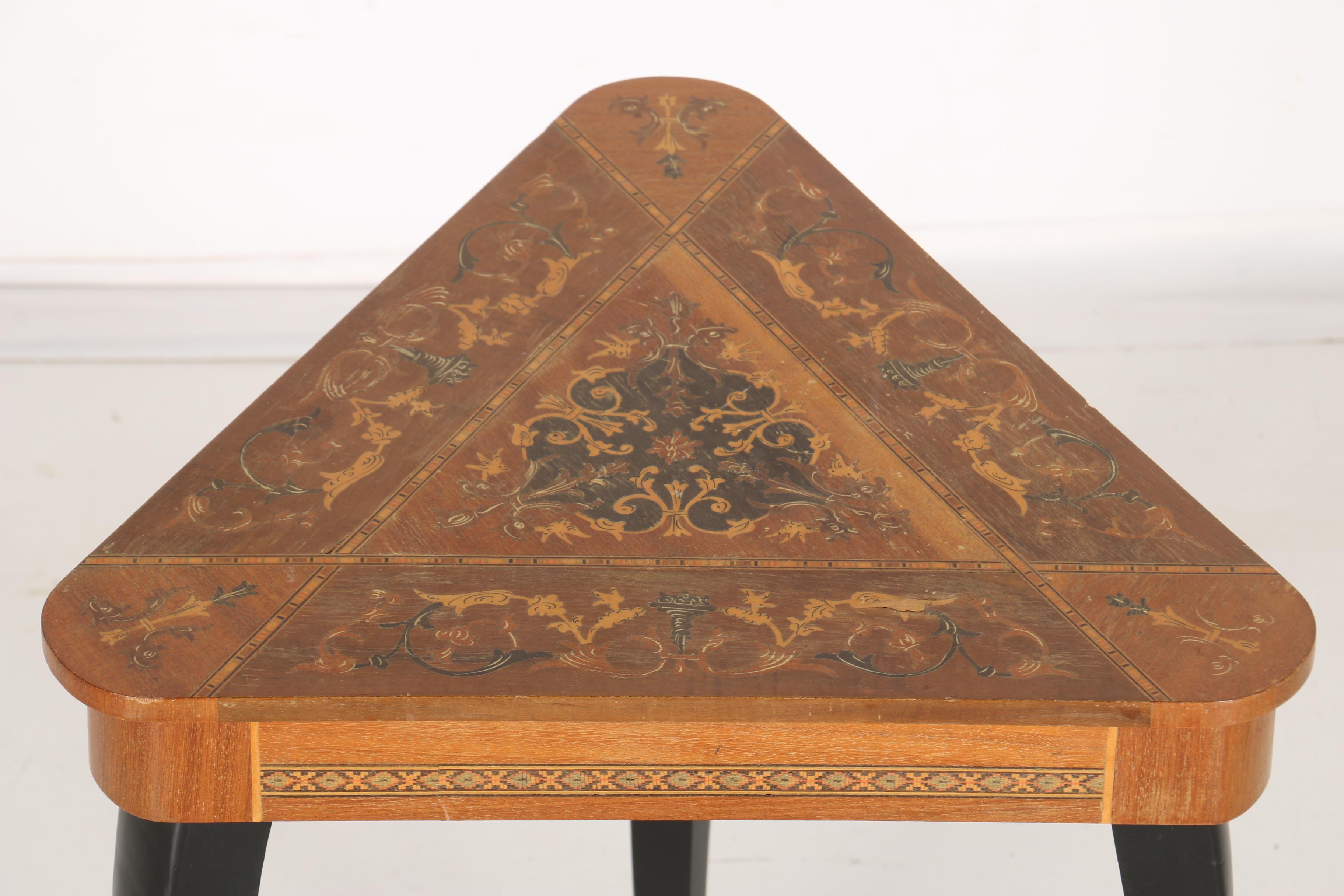 Italian Marquetry Musical Table