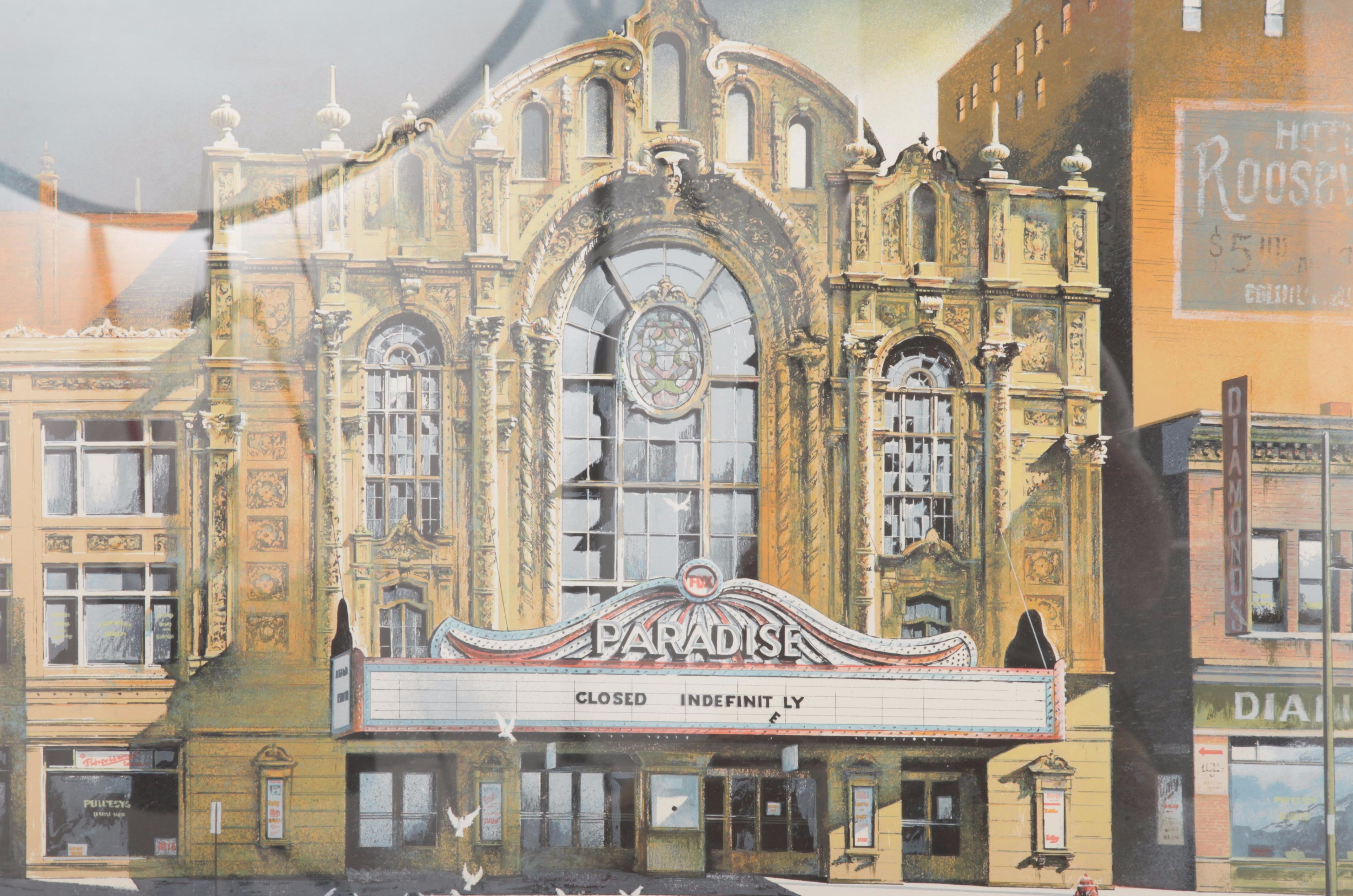 Robert W. Addison Limited Edition Serigraph on Paper "Paradise Theater"
