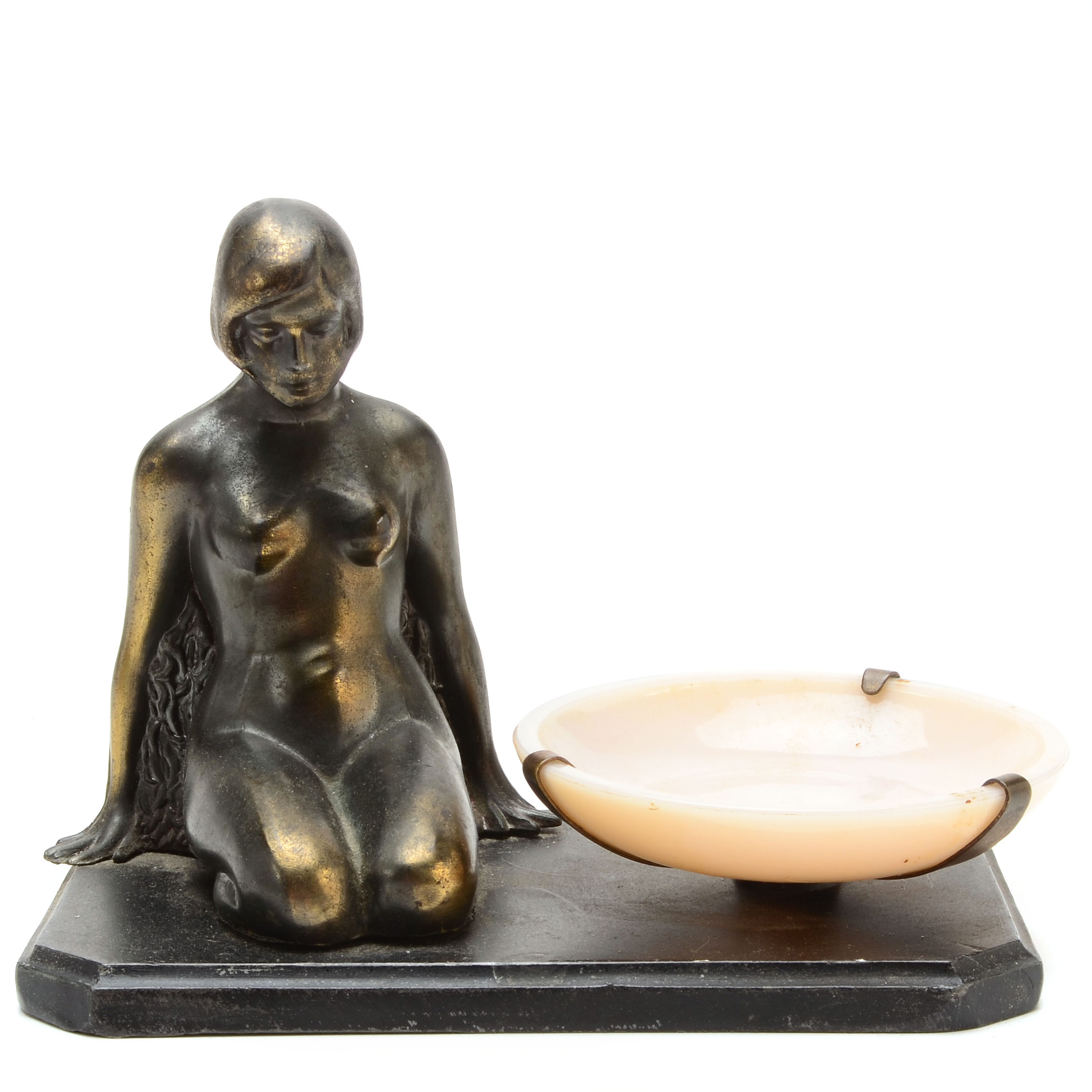 Vintage Cast Metal Ash Receiver on Stand