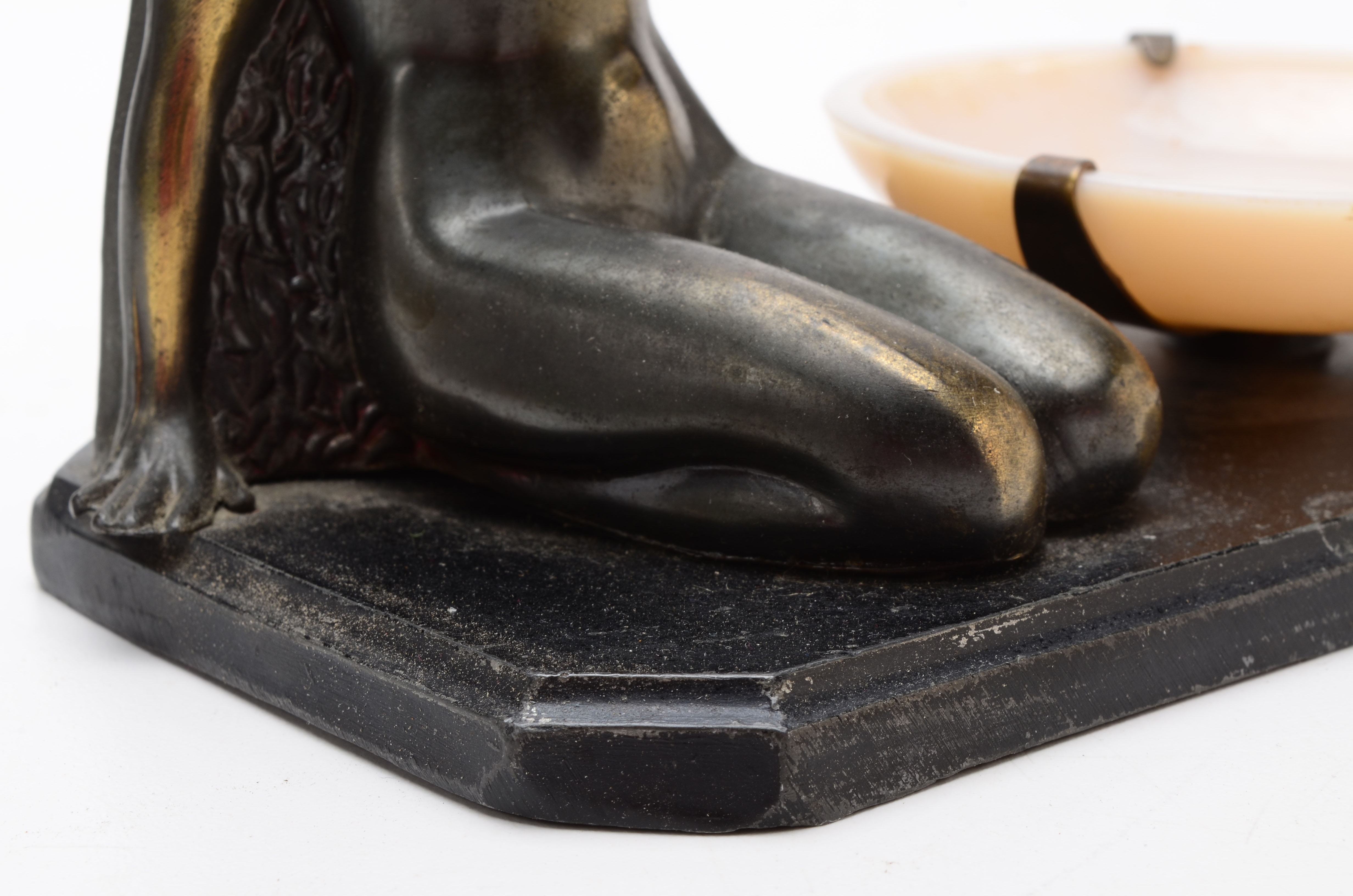 Vintage Cast Metal Ash Receiver on Stand