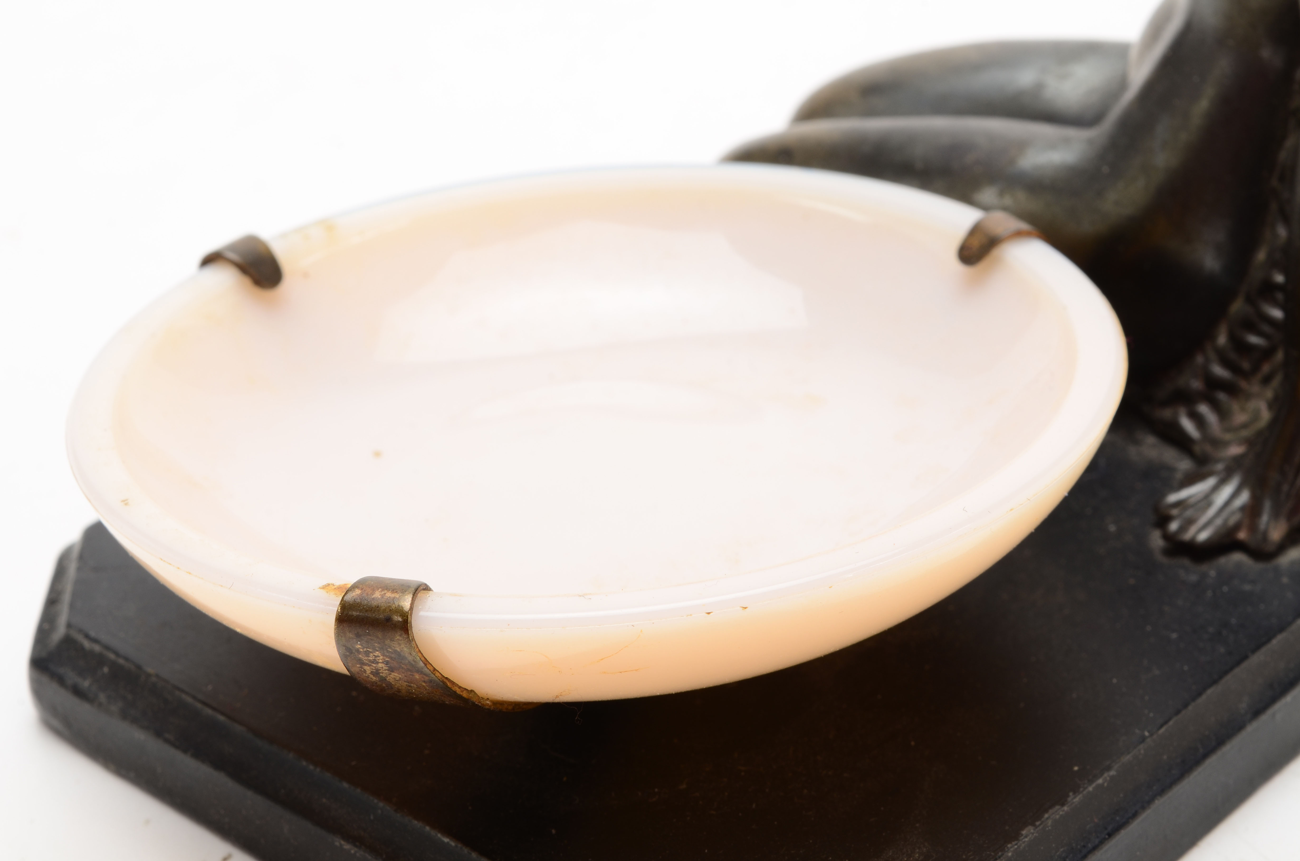 Vintage Cast Metal Ash Receiver on Stand