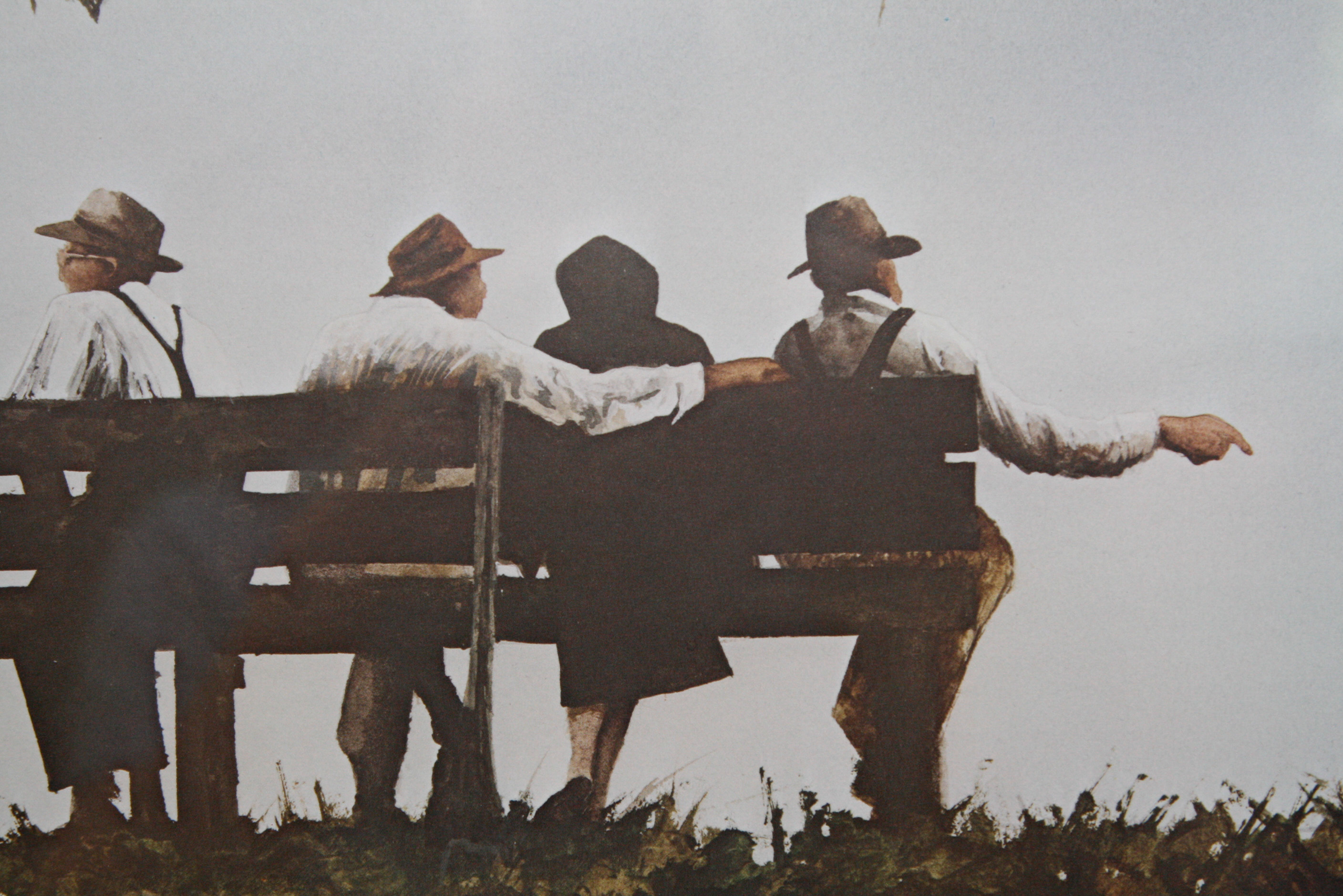 John R. Carlson Offset Lithograph "The Best of People"