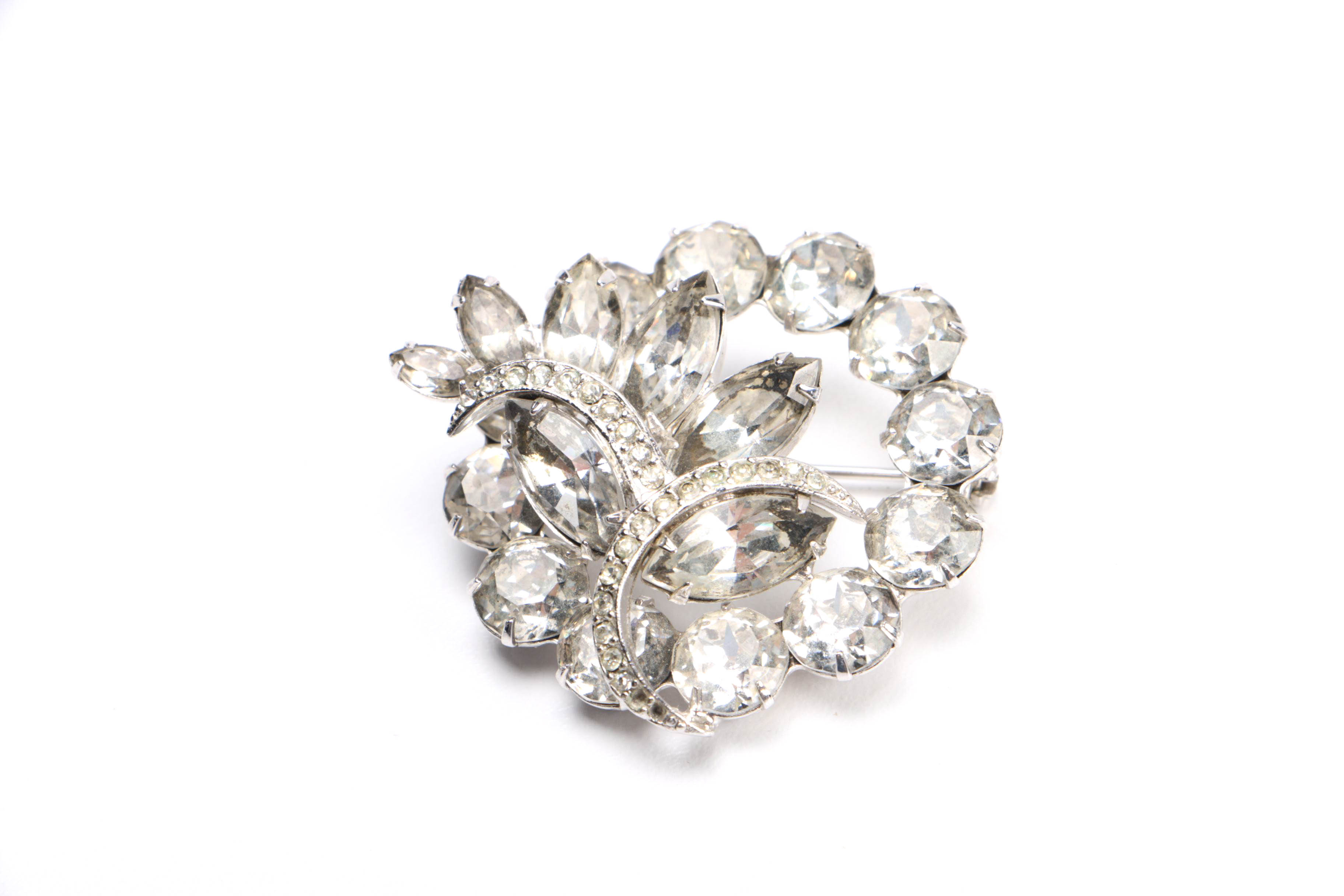 Collection of Rhinestone Costume Jewelry Featuring Eisenburg