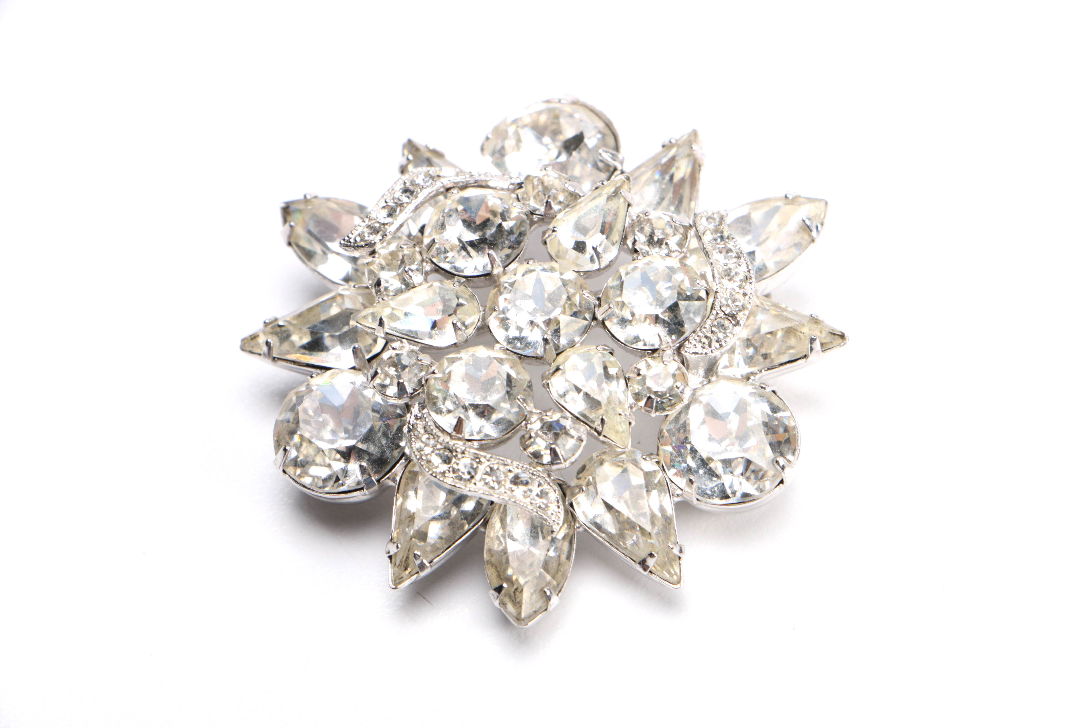 Collection of Rhinestone Costume Jewelry Featuring Eisenburg