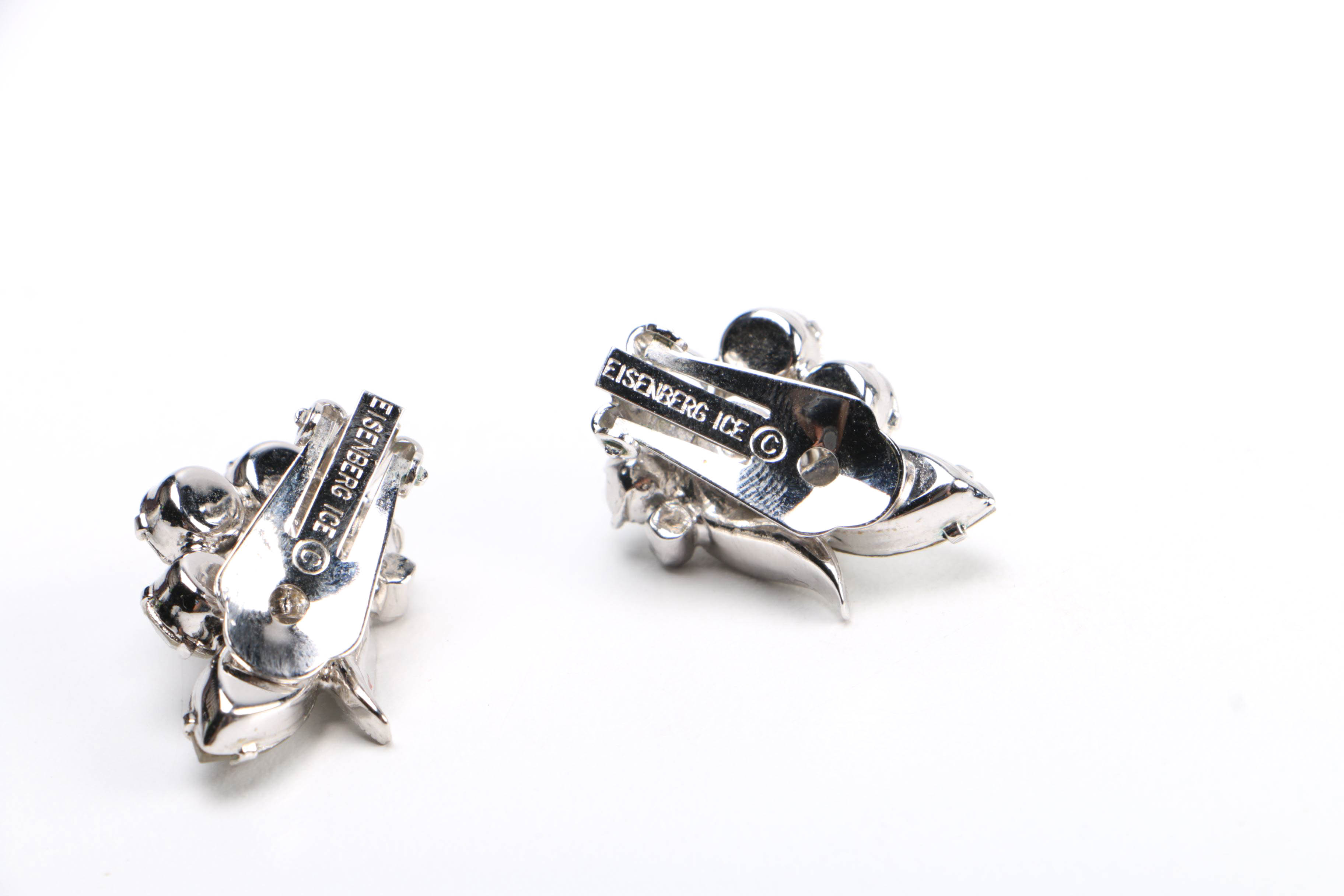 Collection of Rhinestone Costume Jewelry Featuring Eisenburg