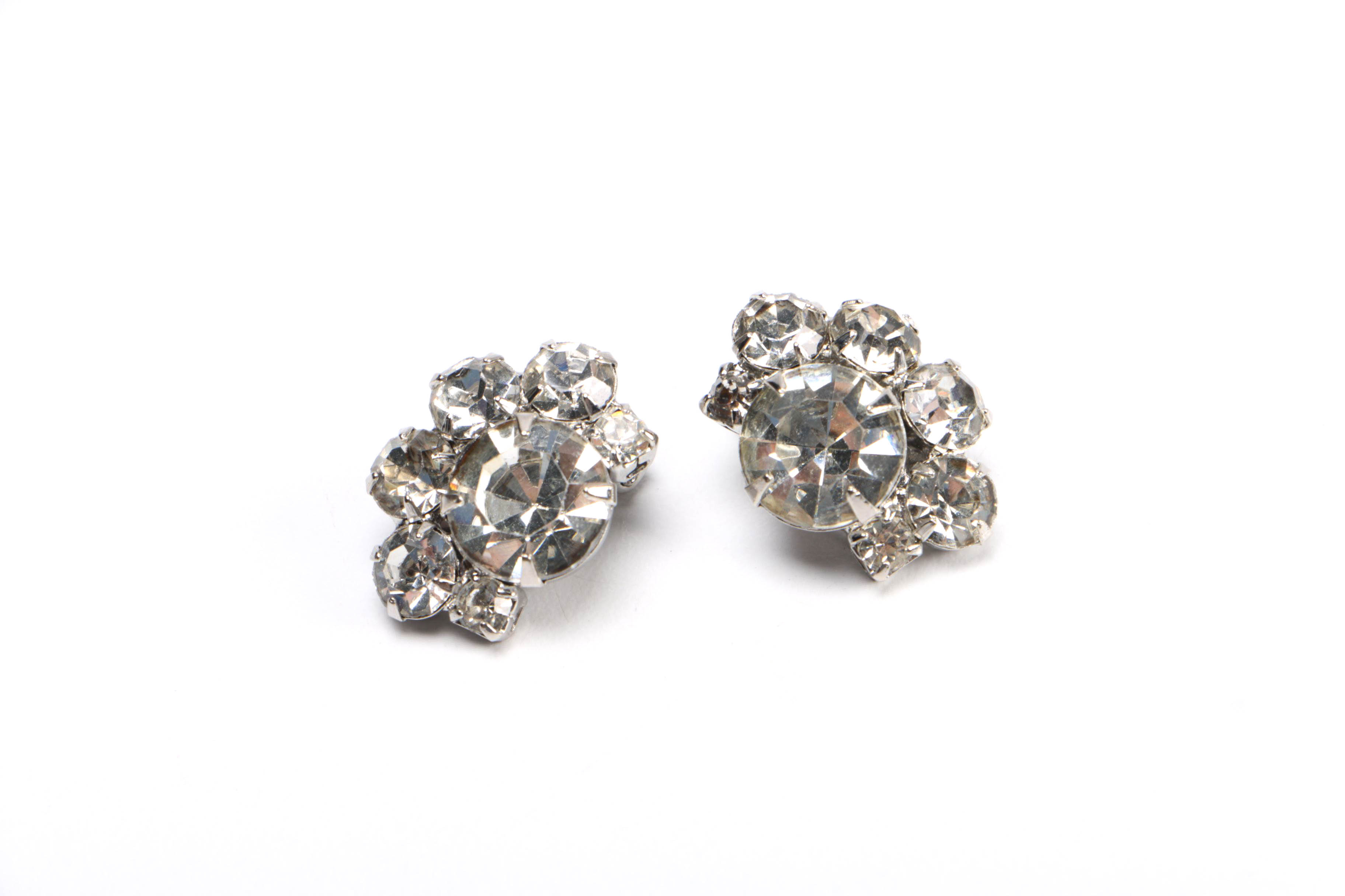 Collection of Rhinestone Costume Jewelry Featuring Eisenburg