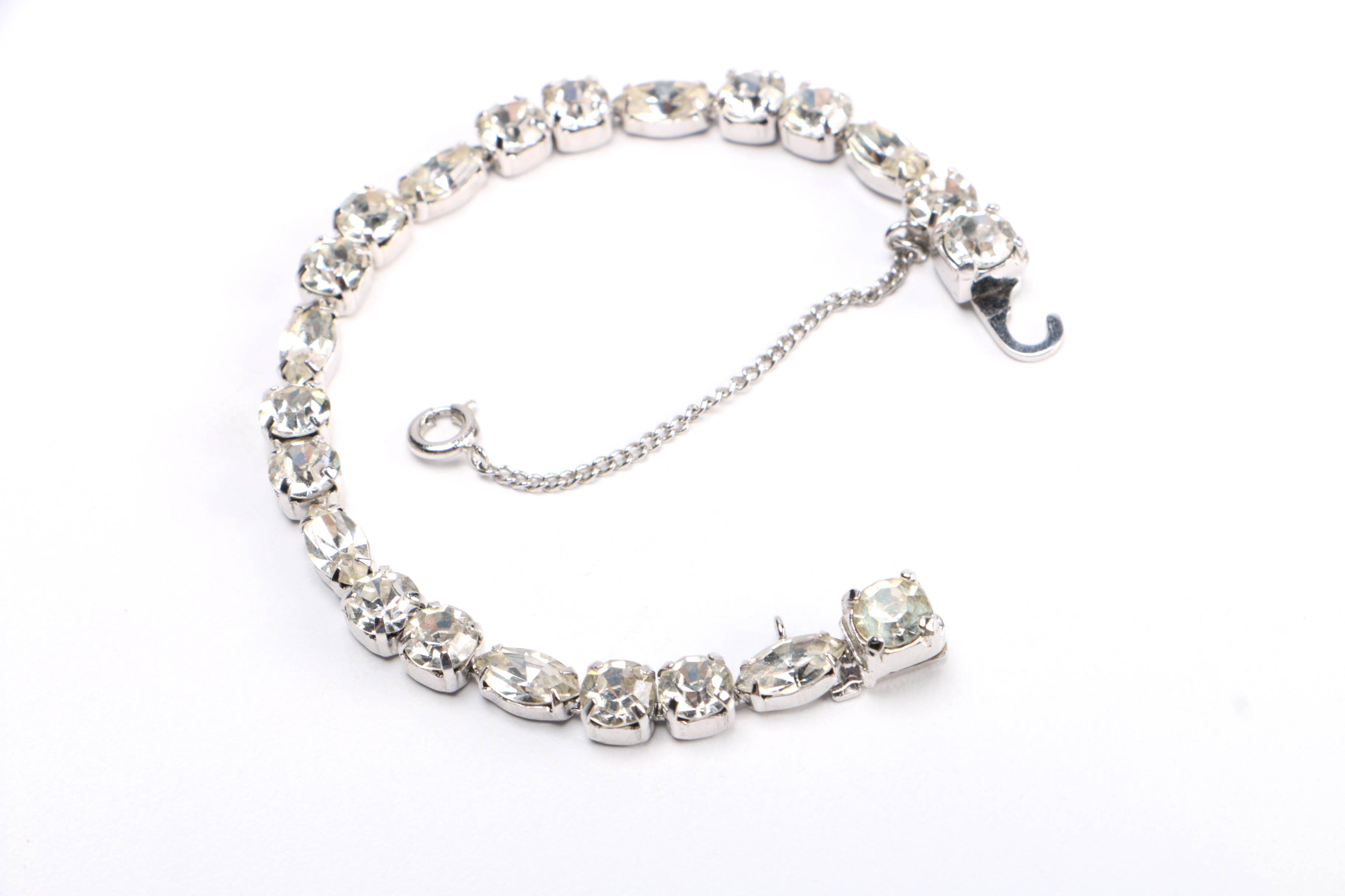 Collection of Rhinestone Costume Jewelry Featuring Eisenburg