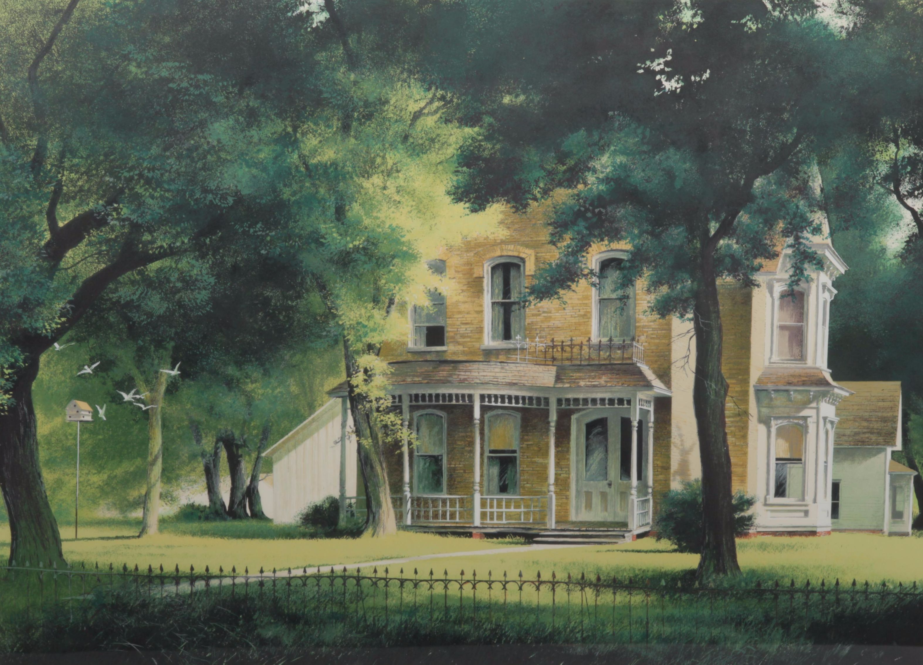 Robert W. Addison Artist's Proof Serigraph "Victorian Summer"