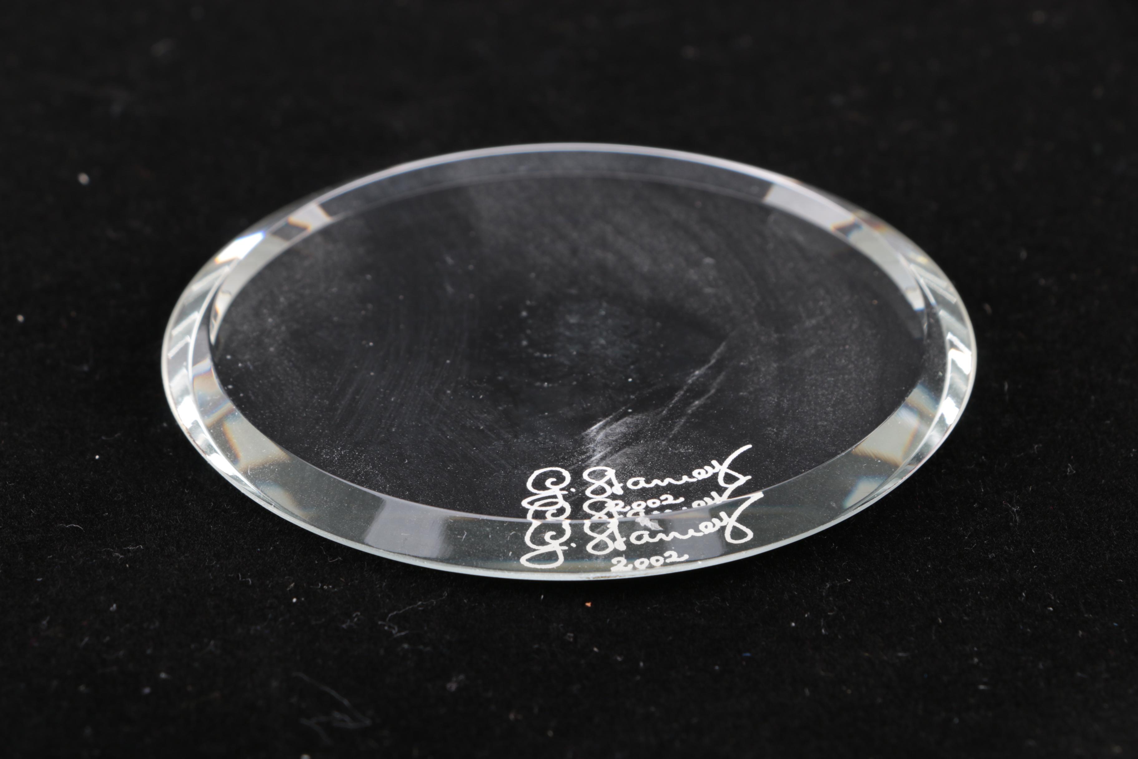 Swarovski Crystal Bird and Tulip Vase