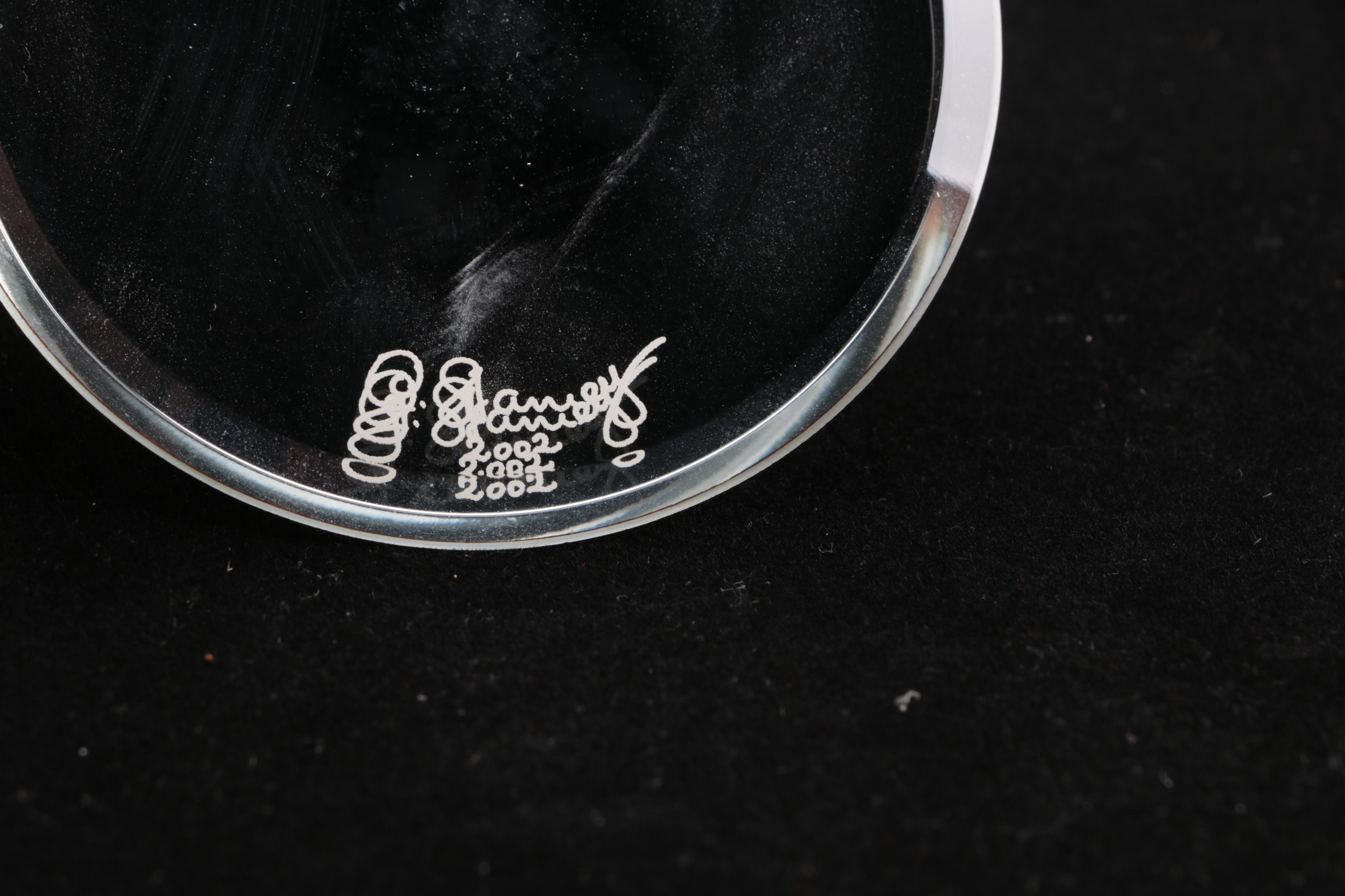 Swarovski Crystal Bird and Tulip Vase