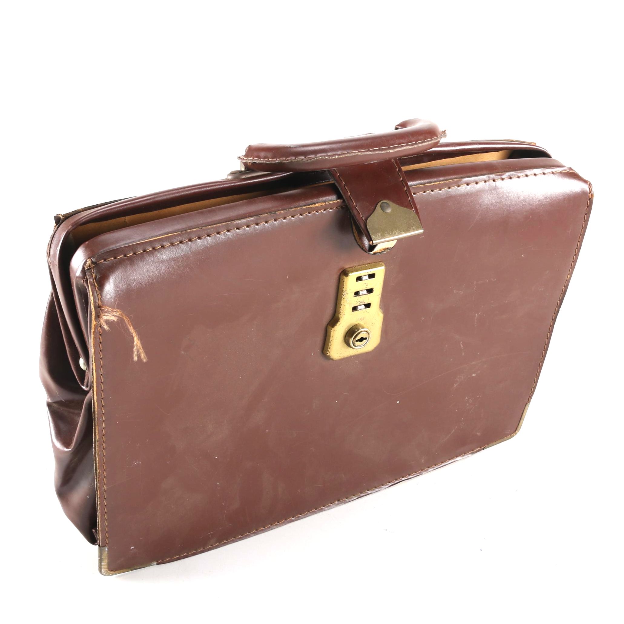 Cheney Brown Leather Attache Case