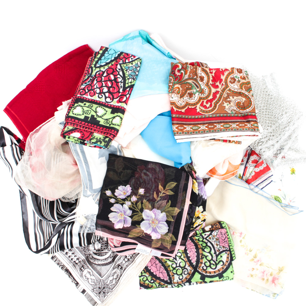 Vintage Scarves and Gloves