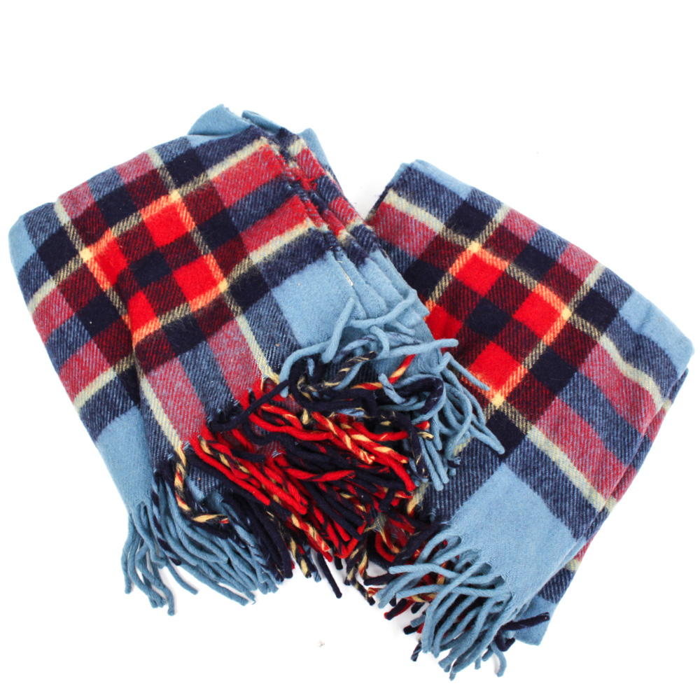 Pair of Vintage Troy Robe Wool Blankets