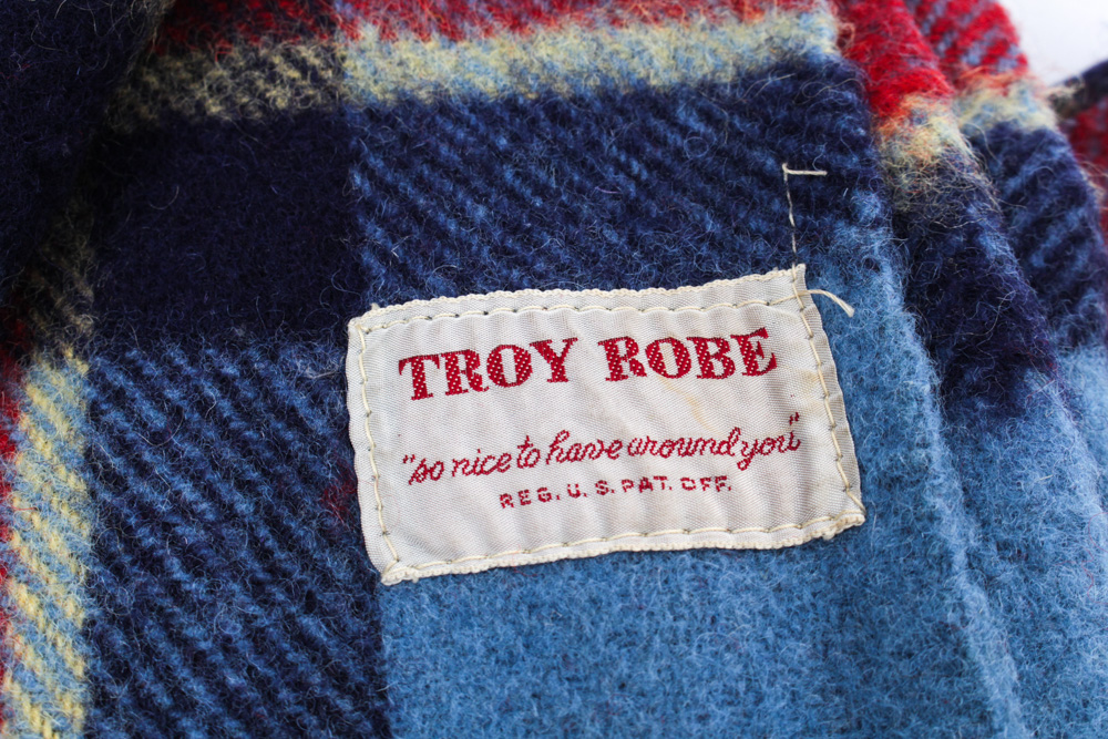 Pair of Vintage Troy Robe Wool Blankets