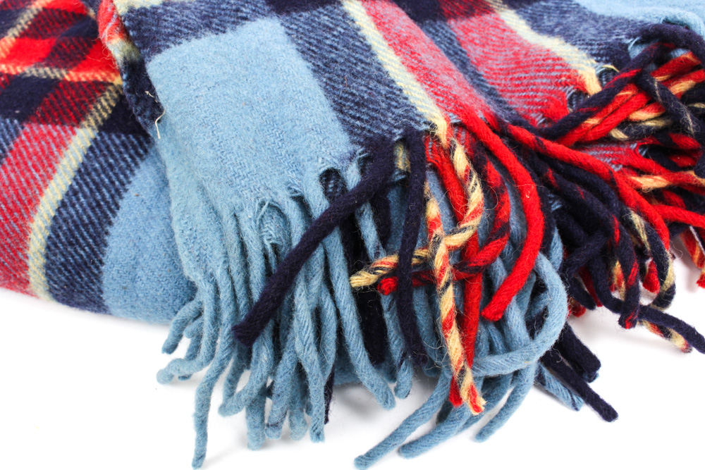 Pair of Vintage Troy Robe Wool Blankets
