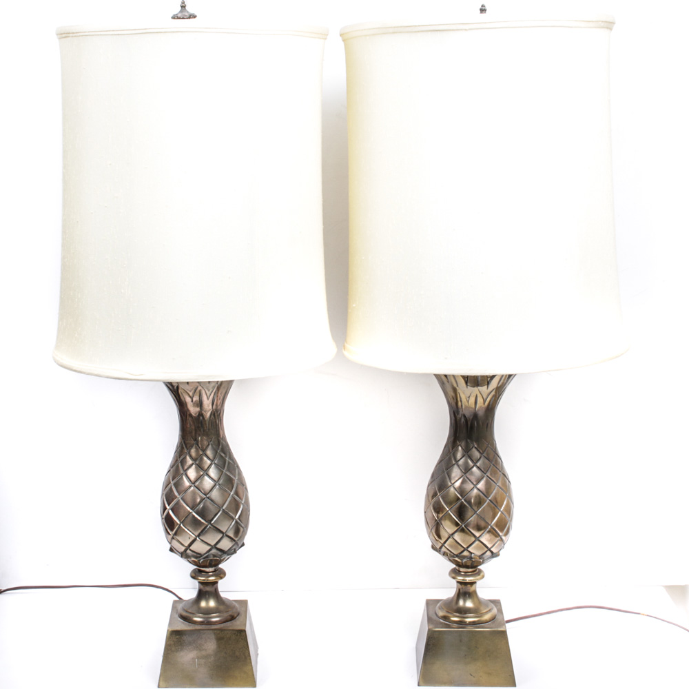 Brass Lamp Pair