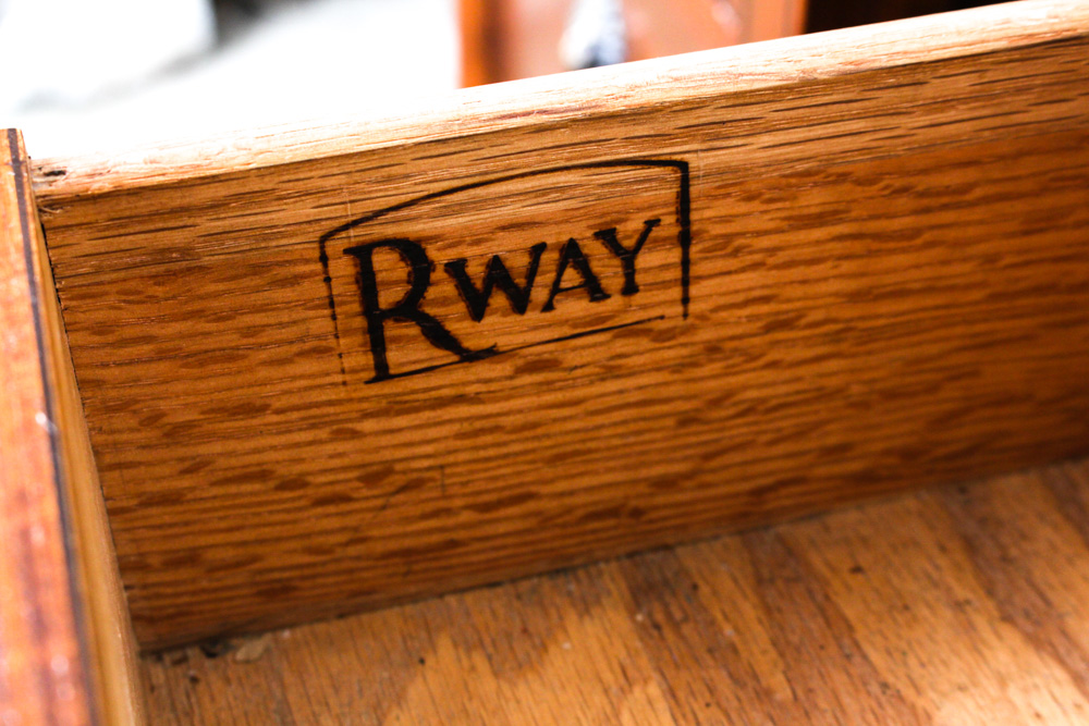 Vintage Bird's Eye Maple Nightstands by RWAY